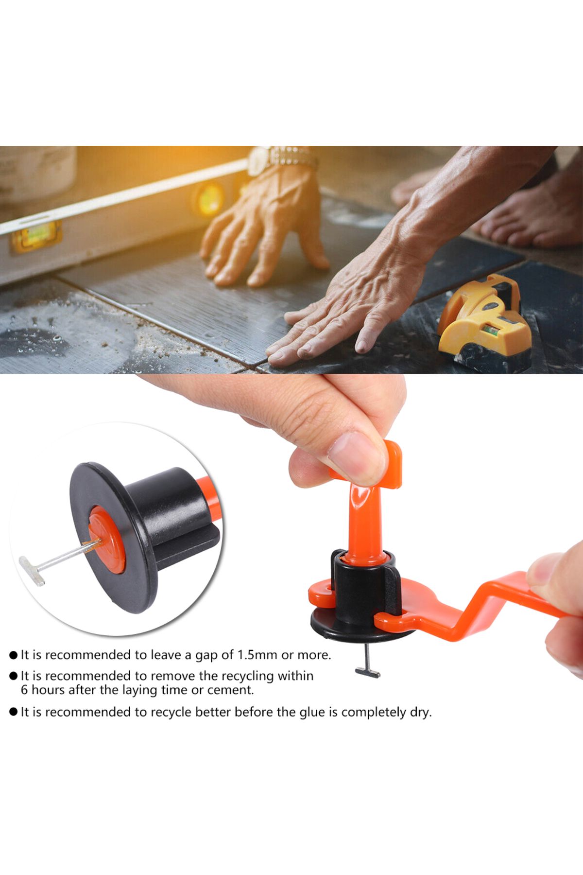 Choice-300 Add 25 Add 1 Pcs Tile Leveling System For Tile Laying Level Wedges Alignment Spacers For Leveler 3