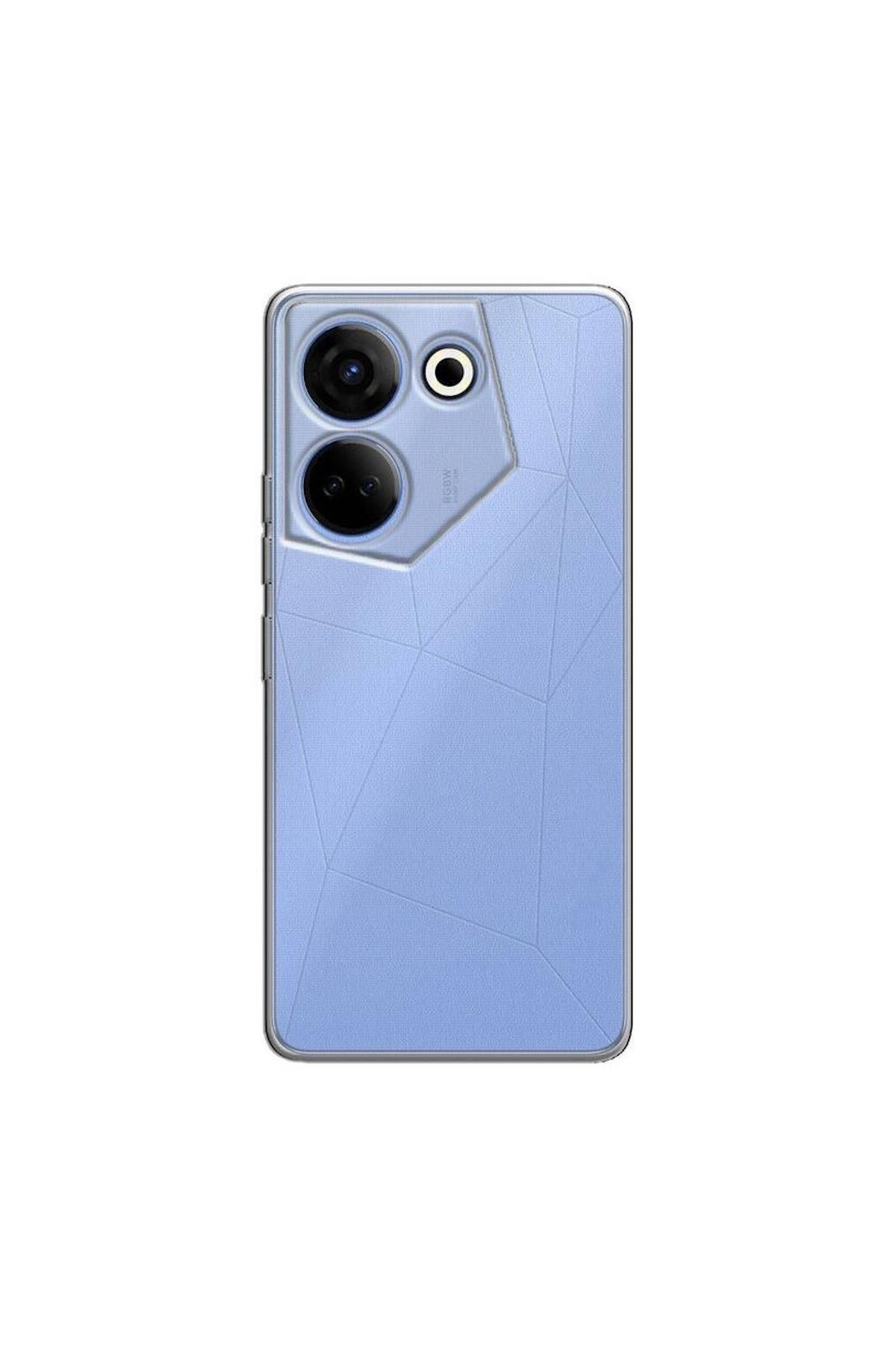 Pro Aksesuar TECNO Camon 20 4G Uyumlu Kılıf Soft Transparan Silikon Kılıf Şeffaf