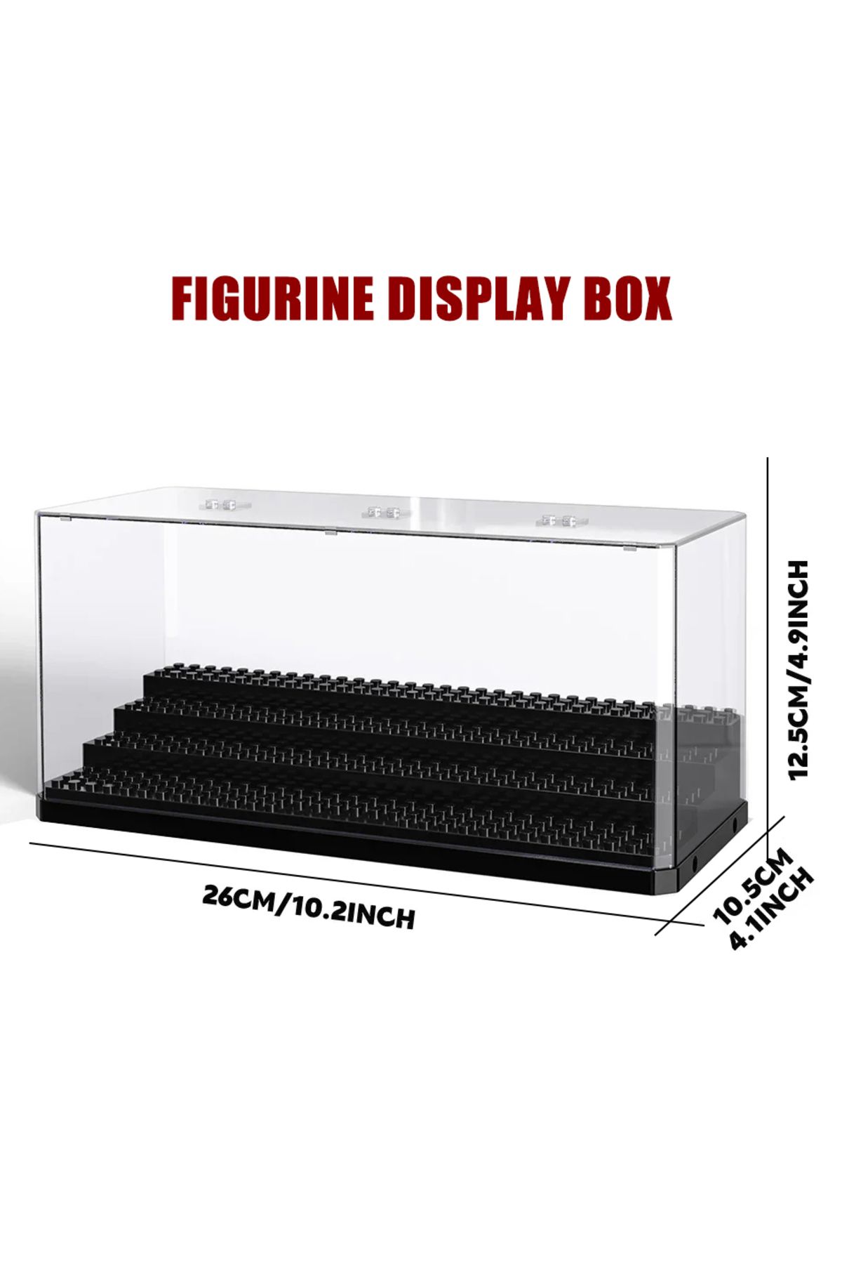 Choice-Figures Box 3 Steps Dustproof Acrylic Figures City Car Model Collection Display Box Building Block S 1