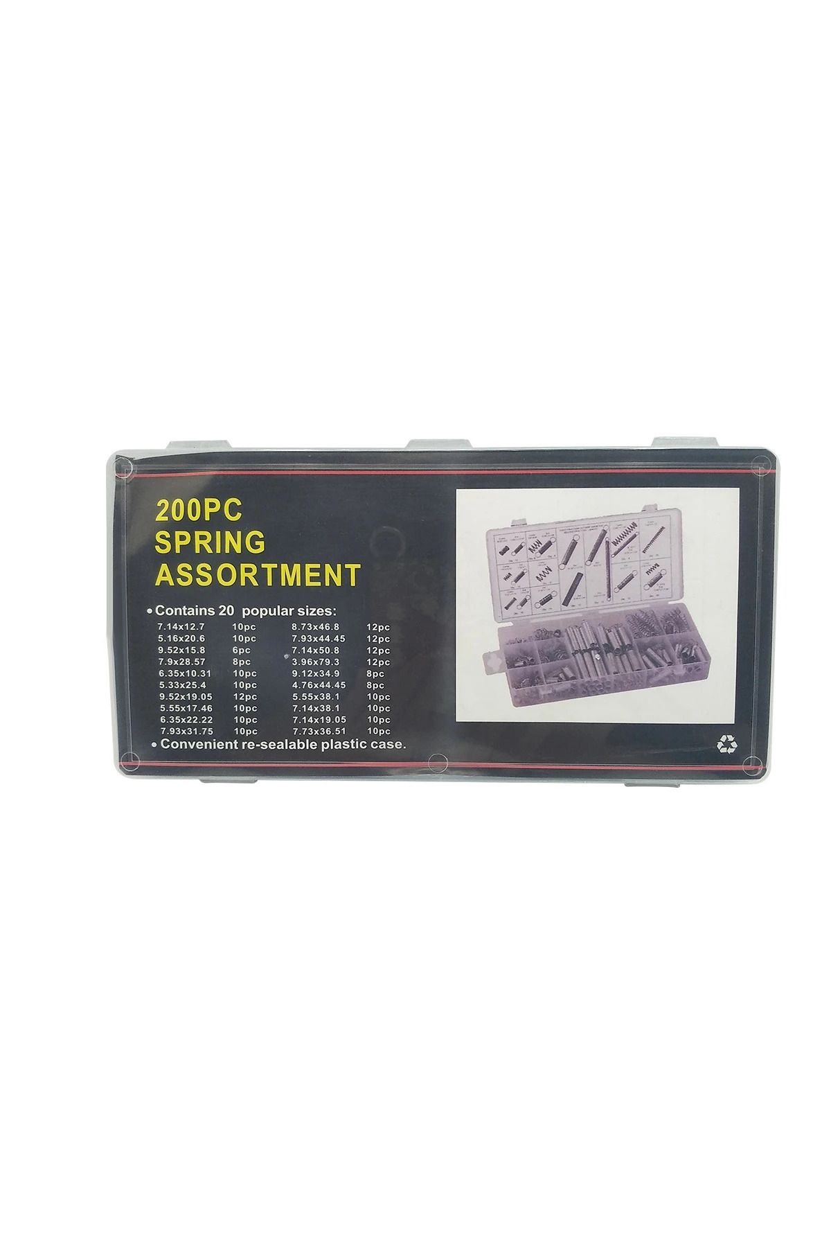Choice-200pcs Set 200pcs Set Hardware Tension Spring Compression Spring Kit Electrical Hardware Torsional 4