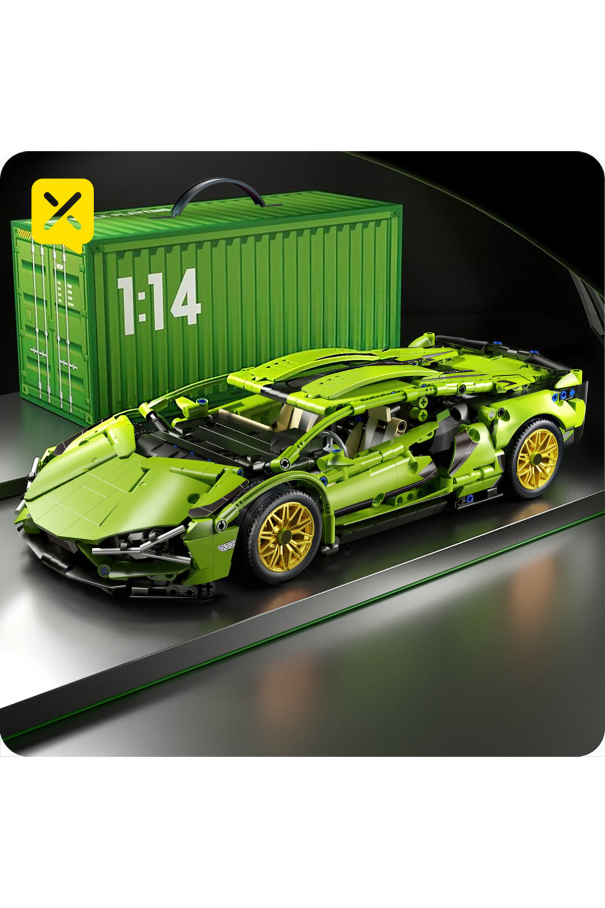 استیک با جعبه توایلین‌ایکس بلوک‌های فنی ساختنی خودروی مسابقه‌ای اسپرت مدل سرعت وسیله نقلیه مدل شهر مکانیکا