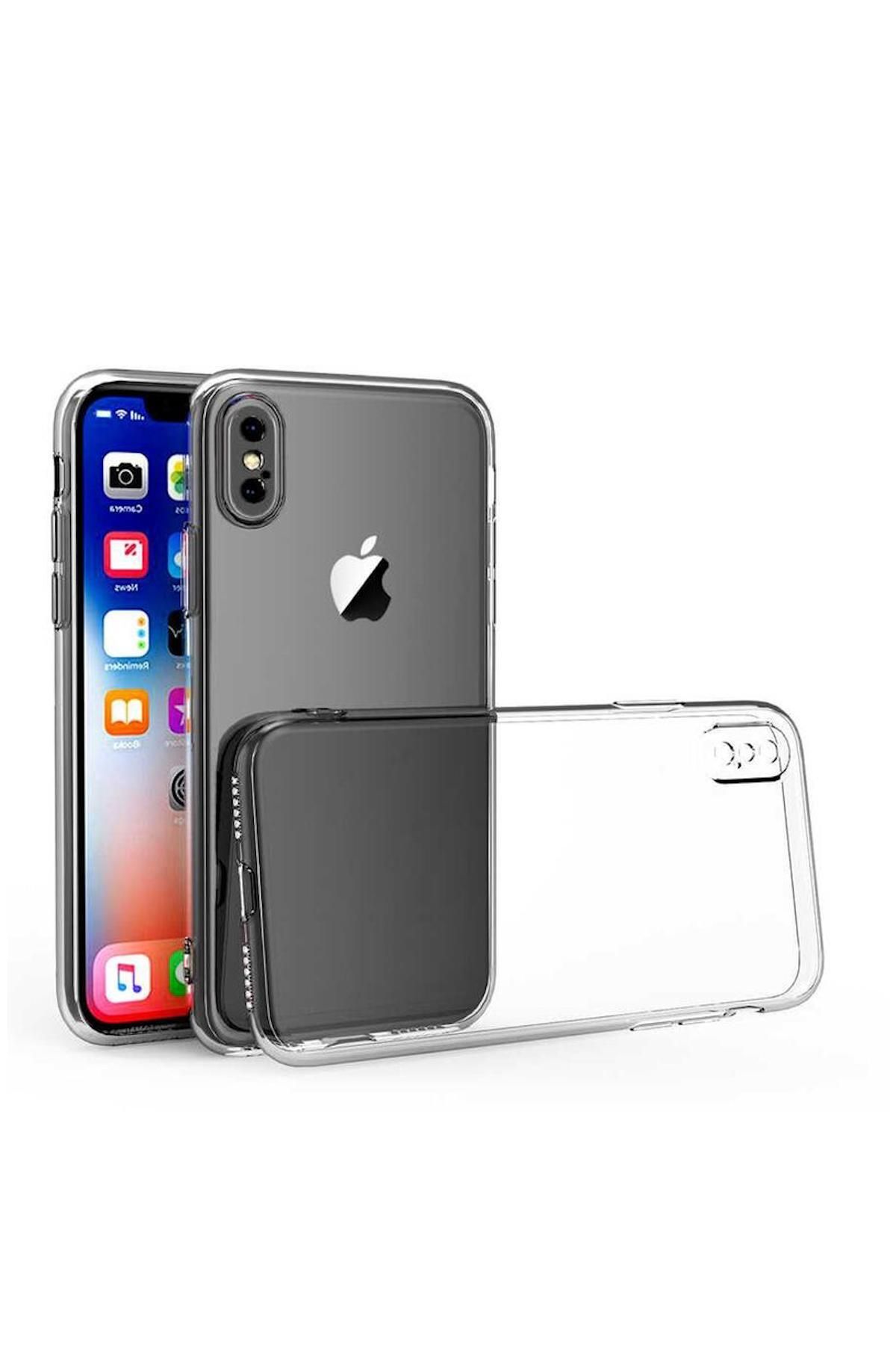 Pro Aksesuar Apple iPhone XS Uyumlu Kılıf Soft Transparan Silikon Kılıf Şeffaf