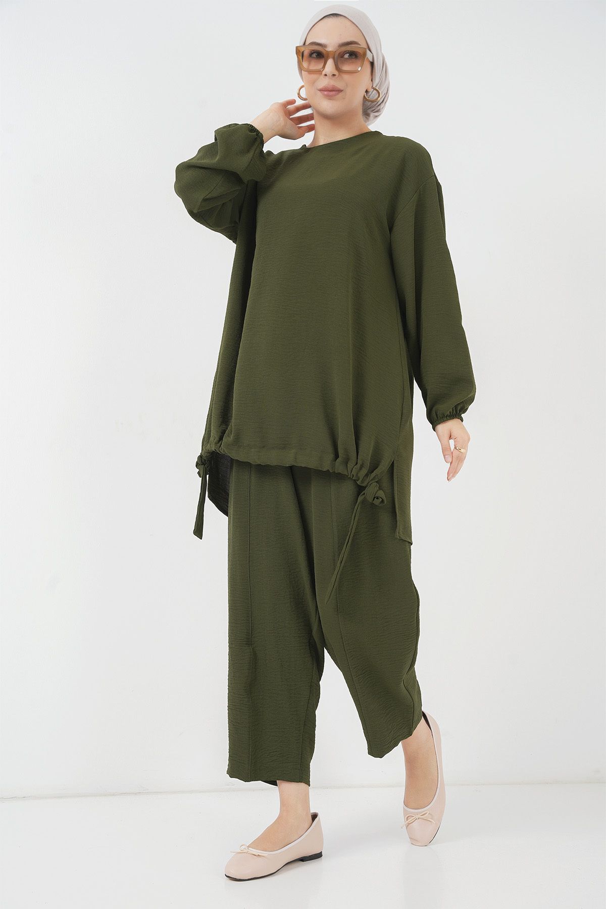 Bigdart-6682 Model Khaki Tunic and Pants Set 3
