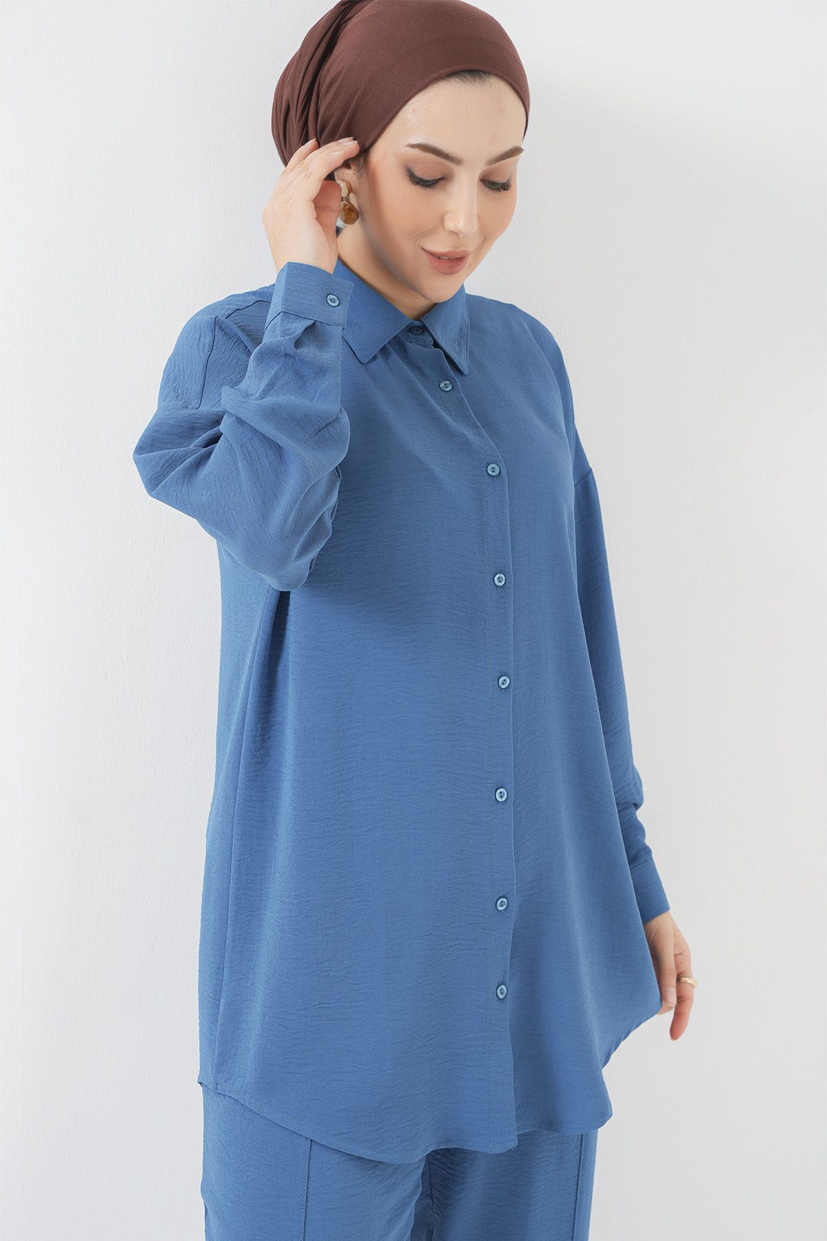 Bigdart-6593 Model - Indigo Oversize Double Set 5
