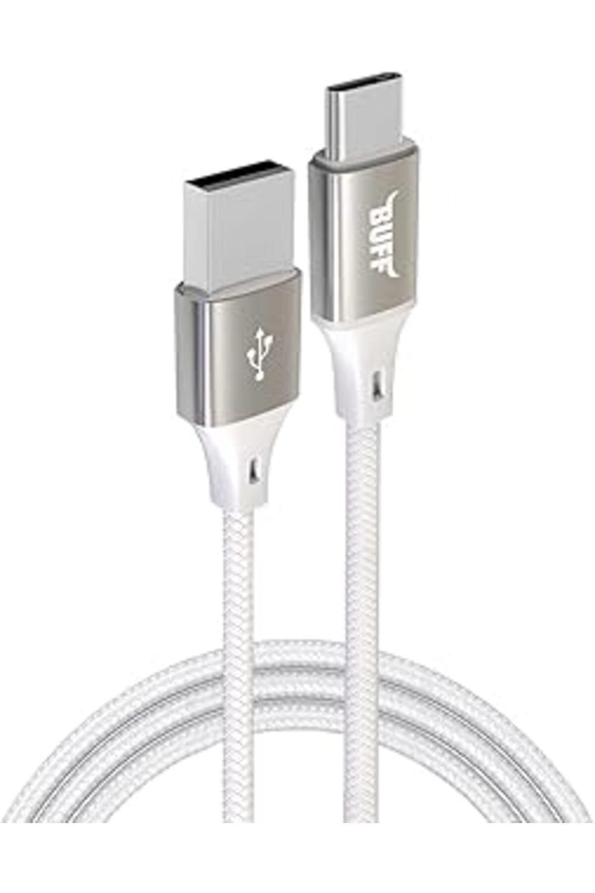 YTT Marketing Buff Bl71 Usb To Type-C 2.4A 1.2M Örgülü Data Ve Şarj Kablosu (Beyaz)