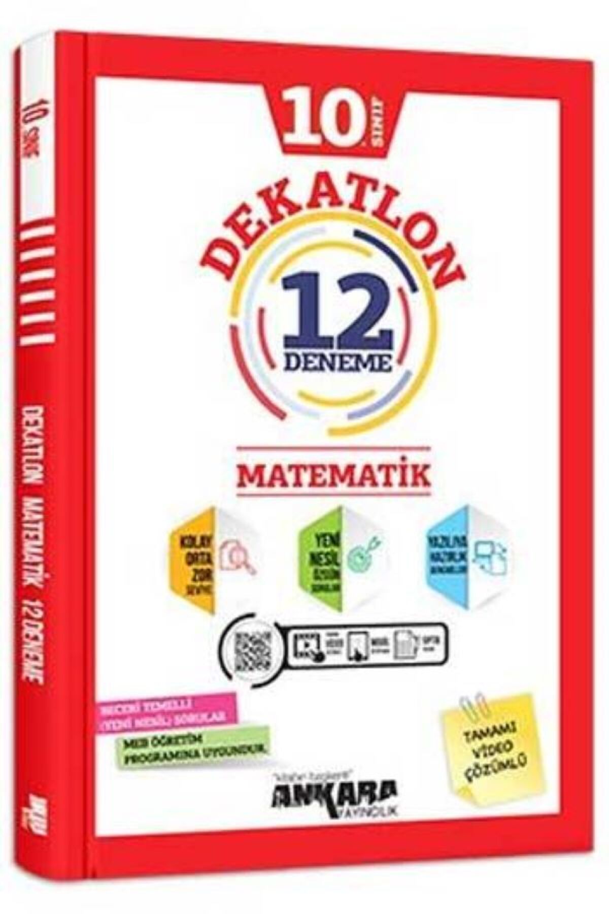 Ankara Yayıncılık ANKARA YAYINLARI 10.SINIF DEKATLON 12Lİ MATEMATİK DENEME