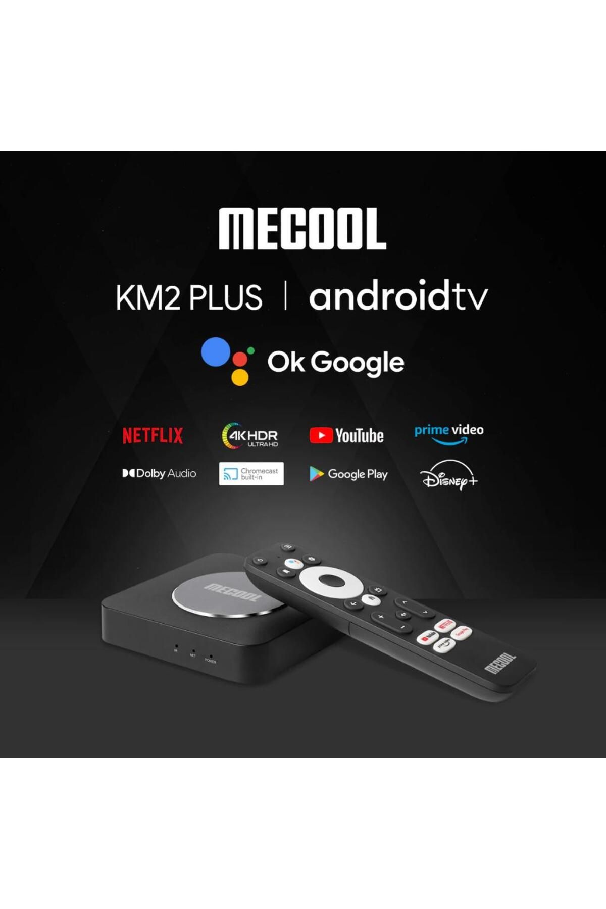 mecool-Km2 Plus Google Licensed 4K Android Media Player TV Box 2 16 GB 4