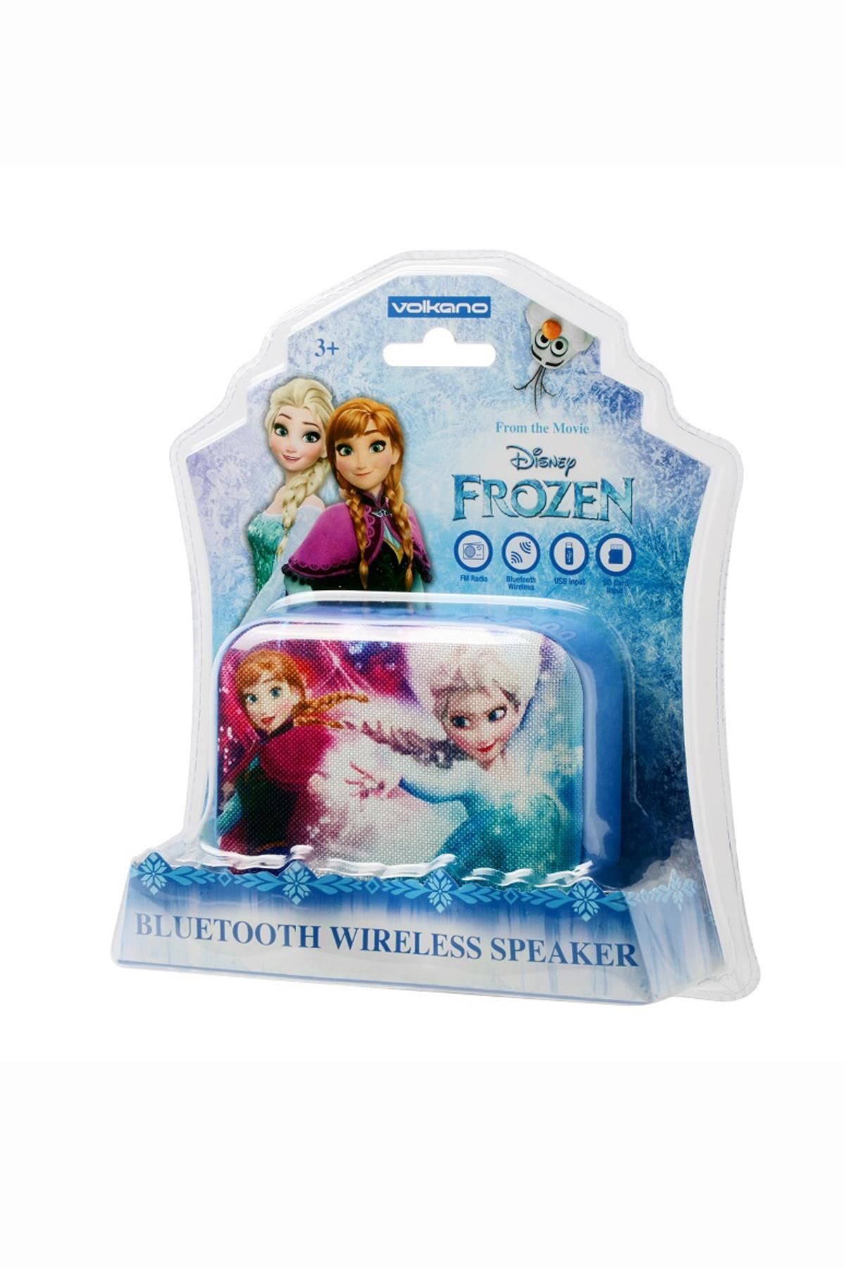 Volkano KOPYA - Disney Frozen Karlar Ülkesi Bluetooth Kablosuz Hoparlör Anna Elsa Lisanslı Dy-1010-fr