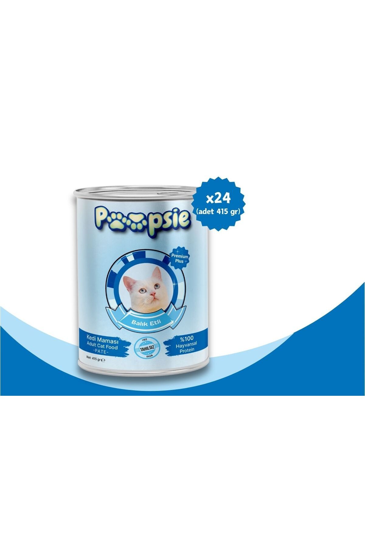 POOPSIE Balık Etli Kedi Maması 415grx24adet