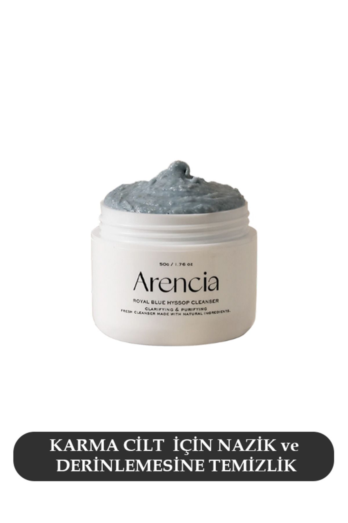 Arencia Royal Blue Hyssop Cleanser 120g Arındırıcı Nemlendirici Tüm Cilt Tipleri Için Yüz Temizleyici 120g