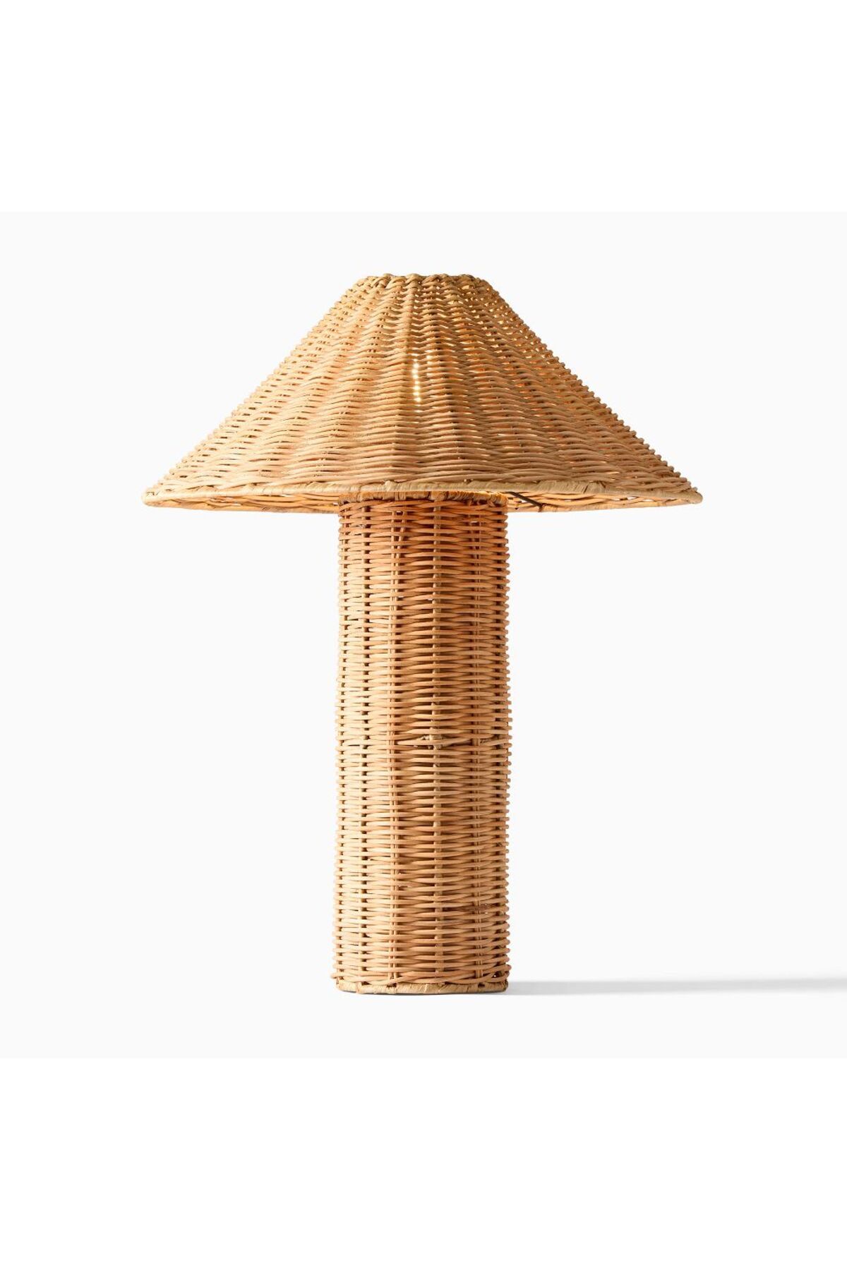 westelm Amelia Dokuma Masa Lambası, Rattan Tabanlı Modern ve Şık Tasarım