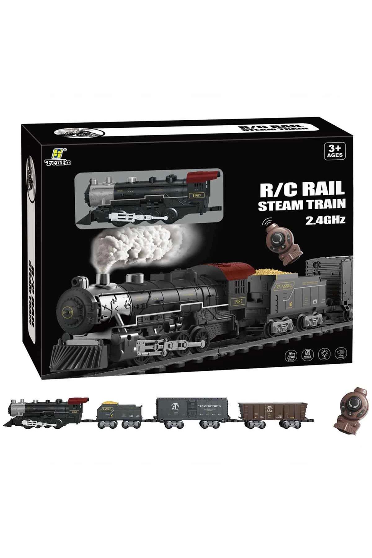 TimeStart Classic Steam Kumandalı 2,4 Ghz Pilli Tren Seti 30 Parça 1613G