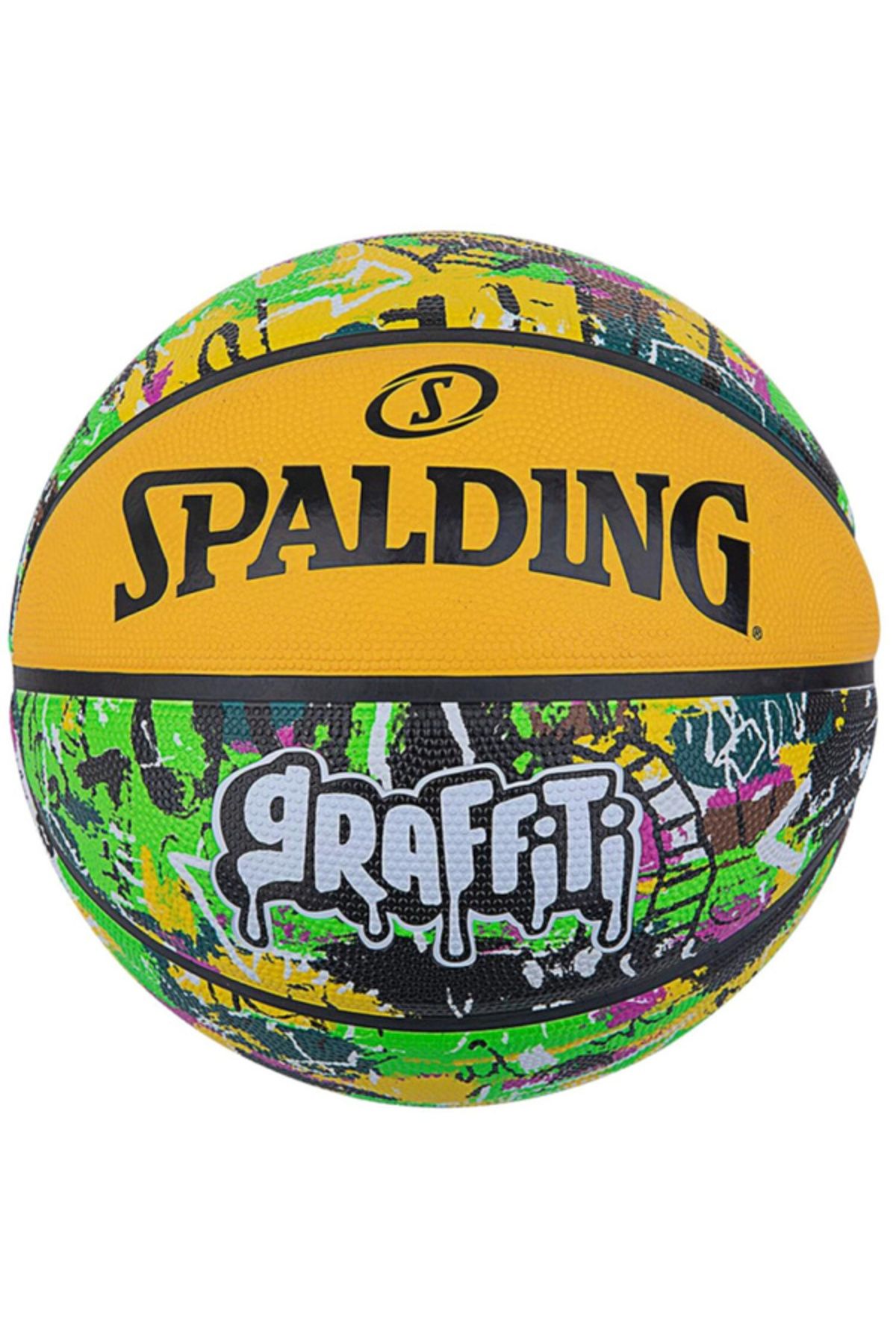 SepetinBurada SPALDING BASKETBOL TOPU GREEN YELLOW GRAFFITI NO:7 84374Z