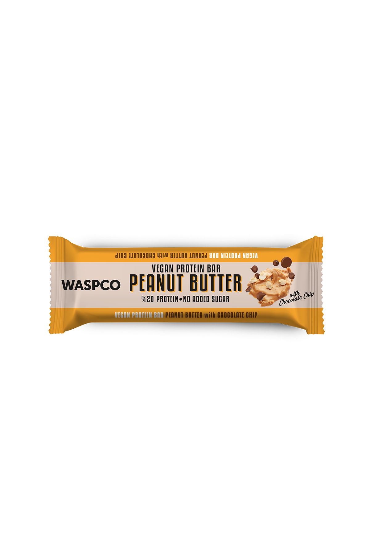 Waspco Fıstık Ezmeli Çikolata Parçalı Vegan Protein Bar 40g X 12 Adet-4