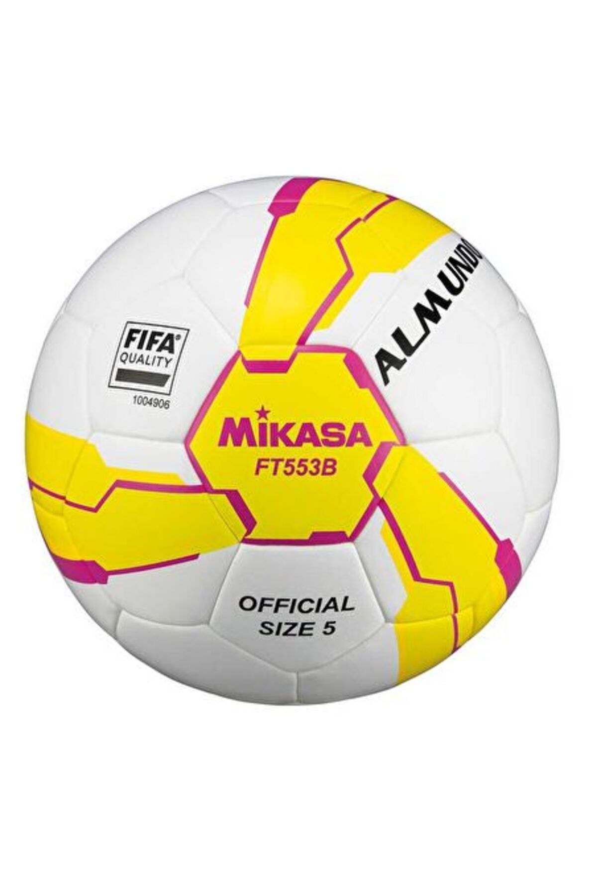 SepetinBurada Mikasa FT553B-YP W/FIFA NO:5 Sentetik Deri HİBRİT FUTBOL TOPU NO:5 FT-553-B-YP-FIFA