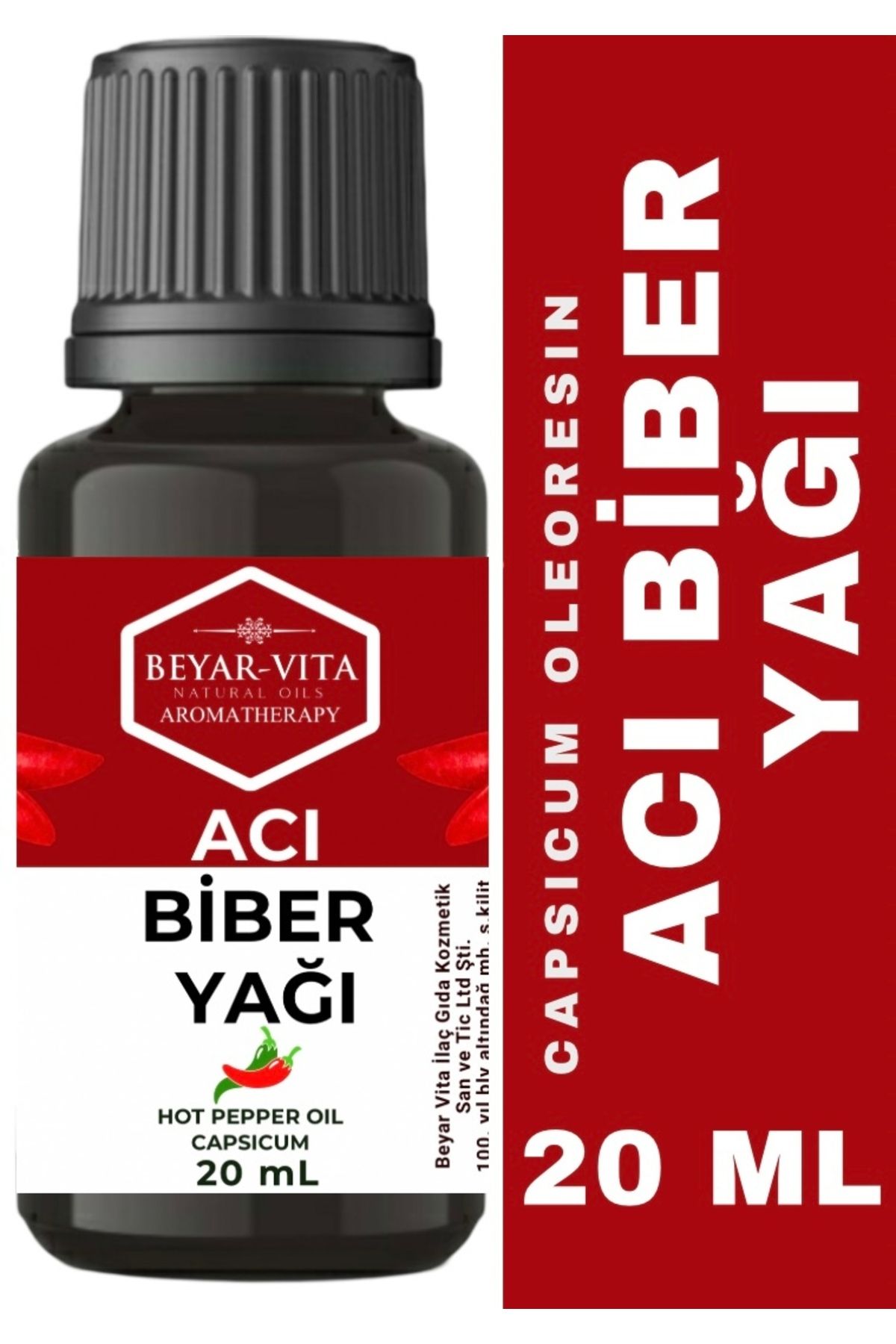 BEYARVİTA Acı Biber Yağı 20 ML (capsicum)