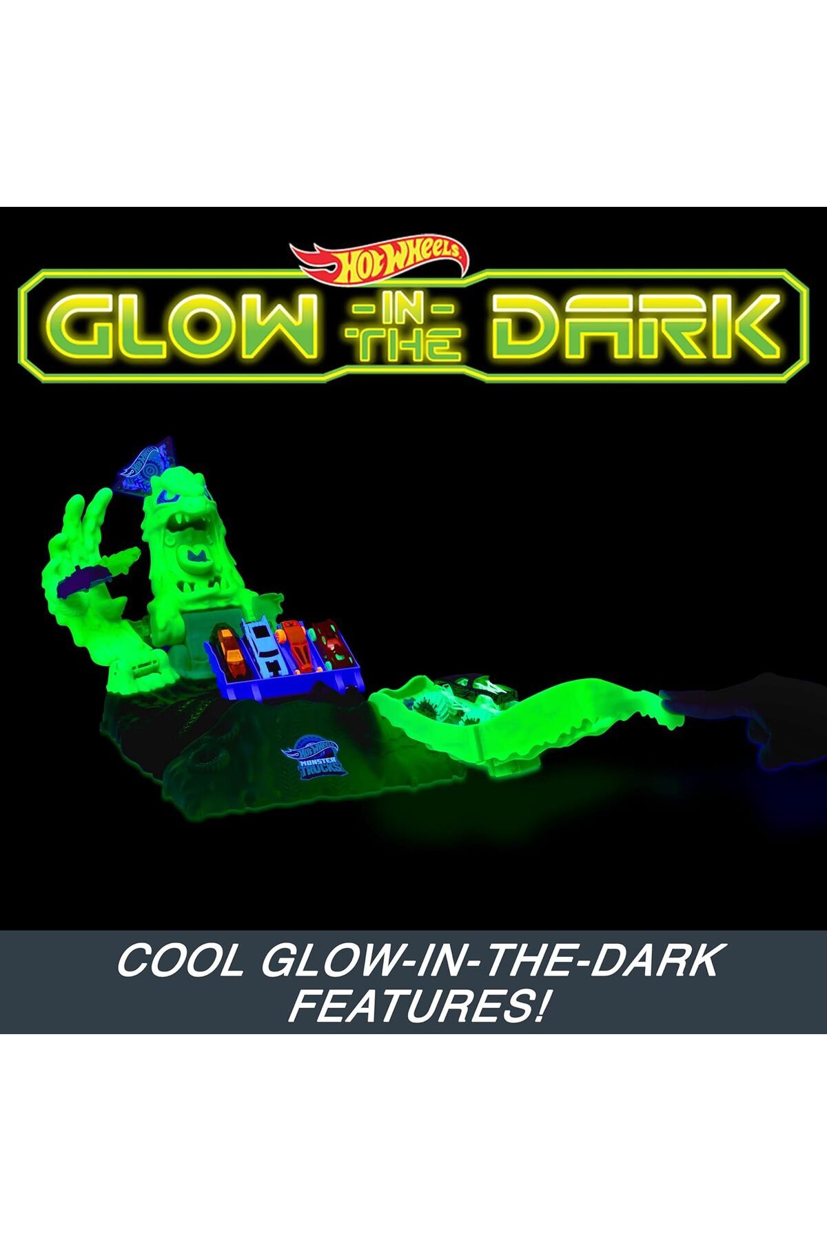 HOT WHEELS-Monster Trucks Arena Gunkster Ooze Battle HPN72 3