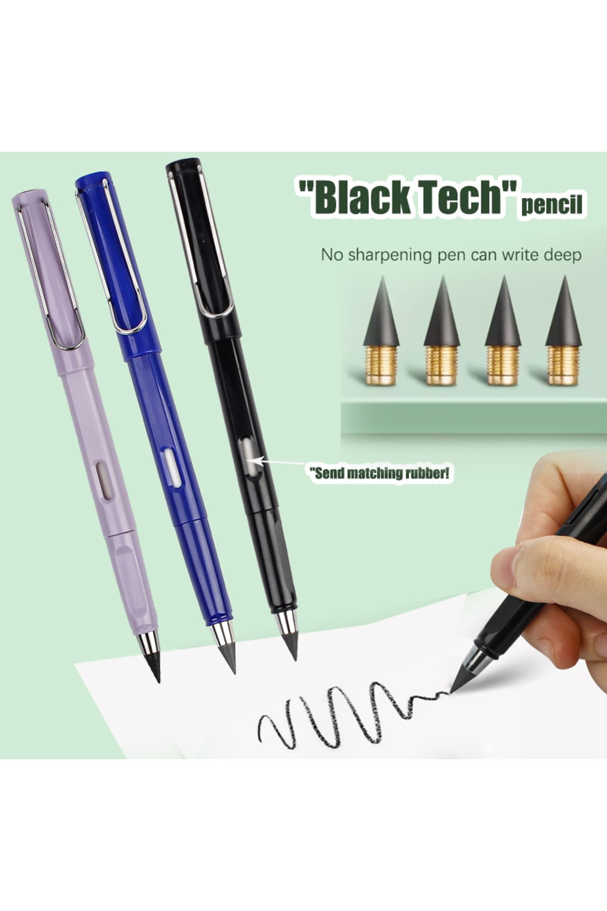 Choice-17pcs Set Infinity Pencils No Sharpening Eternity Pencils No Ink Kawaii Unlimited Pens Art Suppli... 2