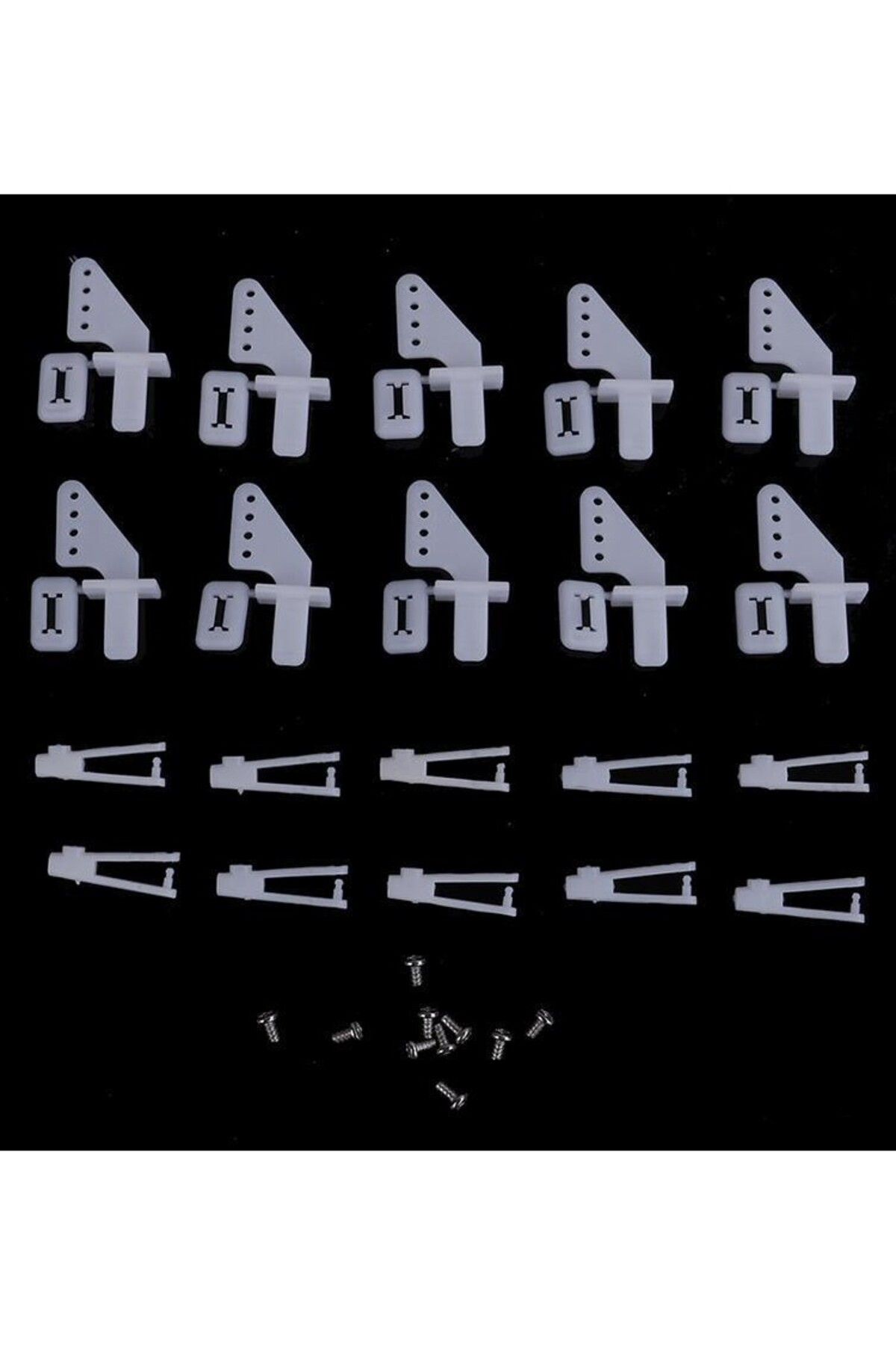 Choice-10 Sets Medium Lock On Nylon Control Horn And Clevis 21mm Set Rudder Servo Ailerons Elevators For... 7