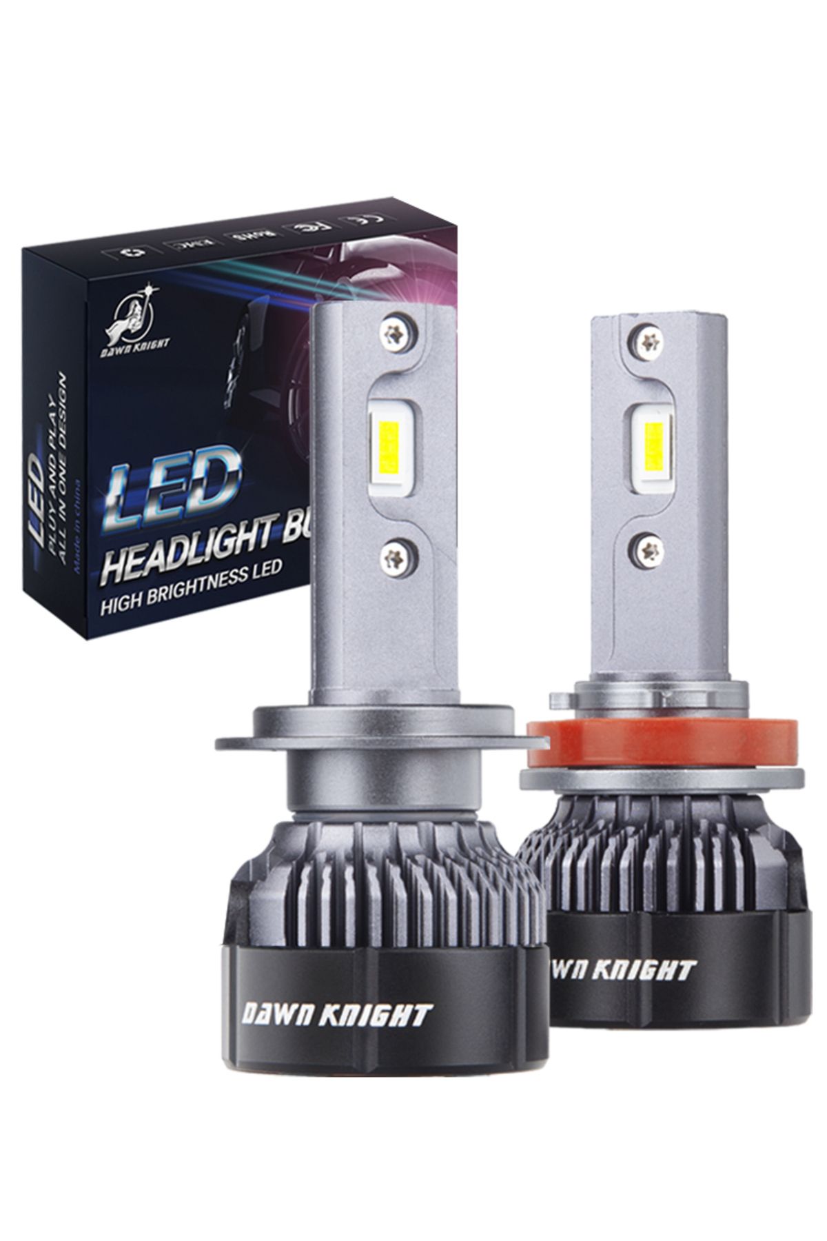 DAWN KNIGHT-H7 4300k Dawnknight K5c Mini 40w H7 H4 Long Life Version Led Headlight Bulb 4300k K6c Led Hb3 H11 La 8