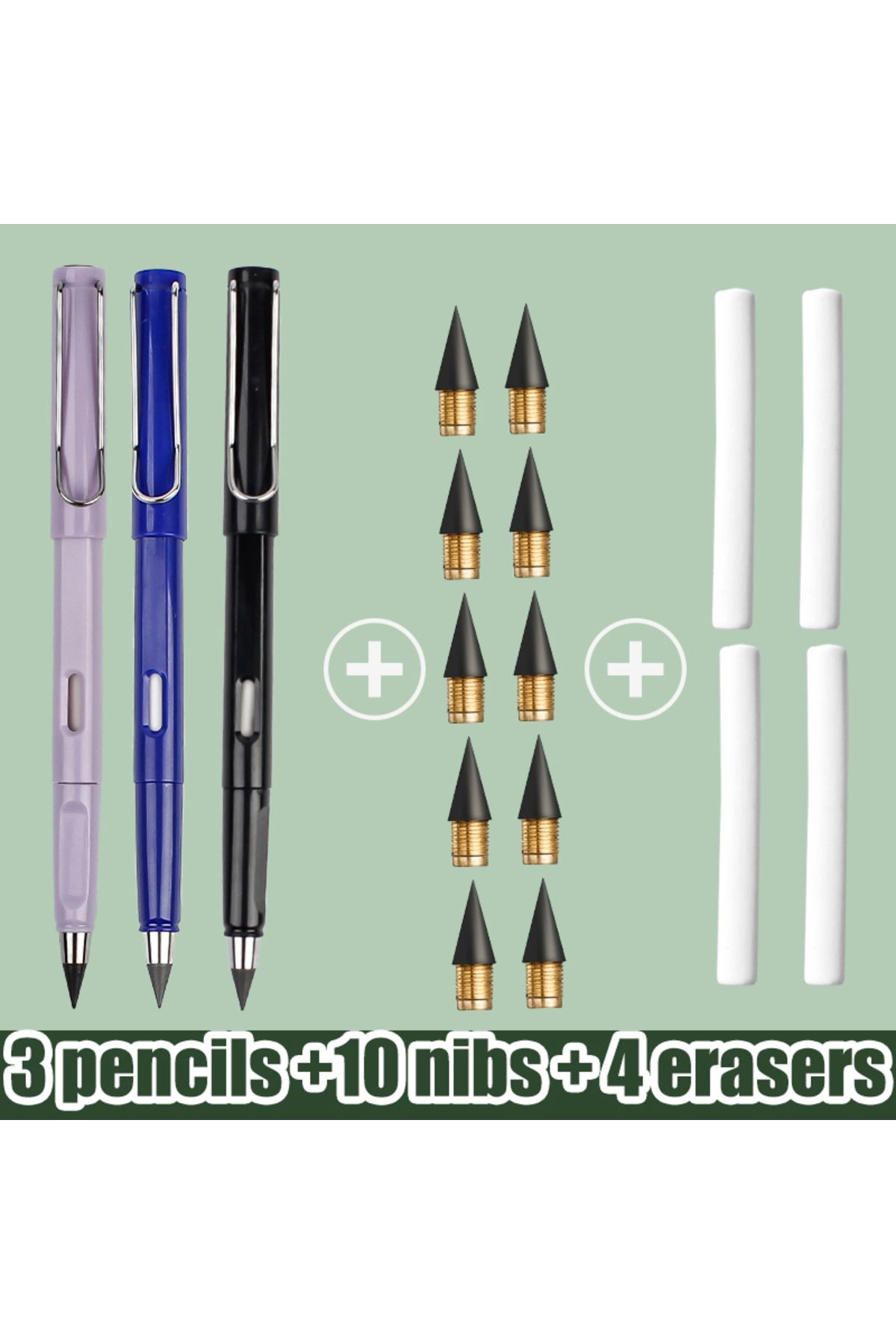 Choice-17pcs Set Infinity Pencils No Sharpening Eternity Pencils No Ink Kawaii Unlimited Pens Art Suppli... 1