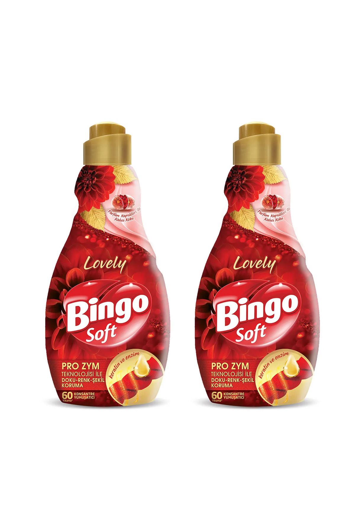 Bingo Soft Konsantre Çamaşır Yumuşatıcısı Lovely 1440 ml X 2 Adet