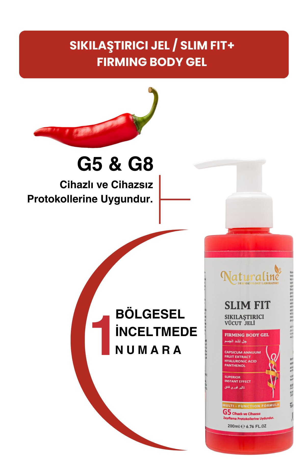 Slim Fit Sıkılaştırıcı Vücut Jeli 200ml — FırmıngBodyGel — تصویر 3 از 9