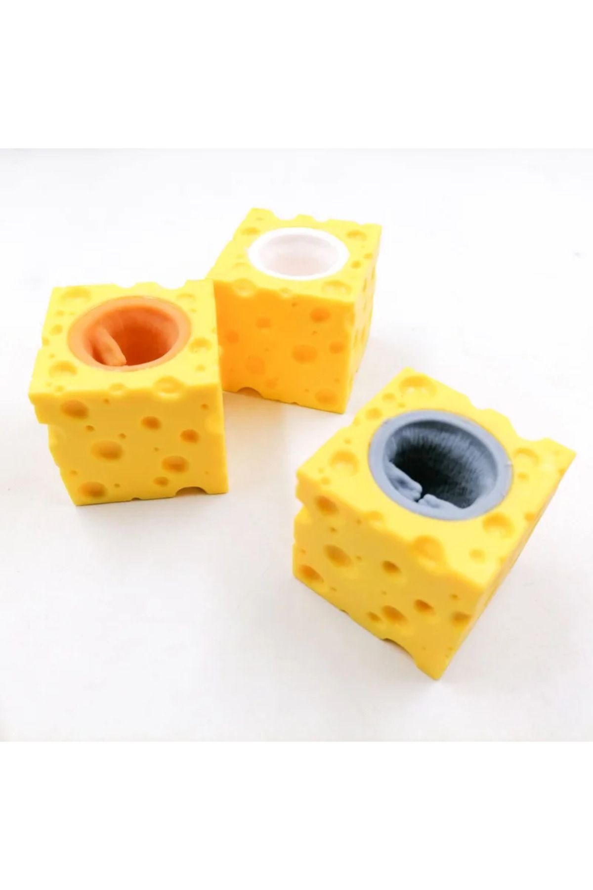 Choice-1 Pcs Random Pop Up Funny Mouse And Cheese Block Squeeze Anti-stress Toy Hide And Seek Figures Stres 4