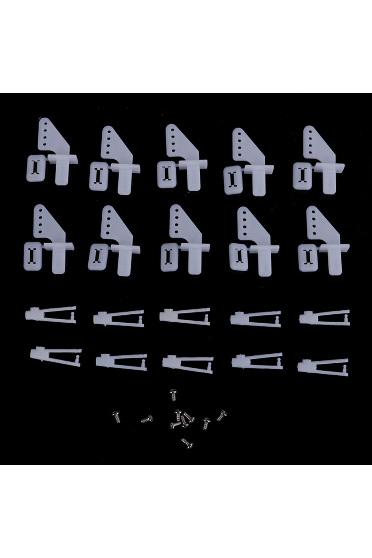 Choice-10 Sets Medium Lock On Nylon Control Horn And Clevis 21mm Set Rudder Servo Ailerons Elevators For... 1