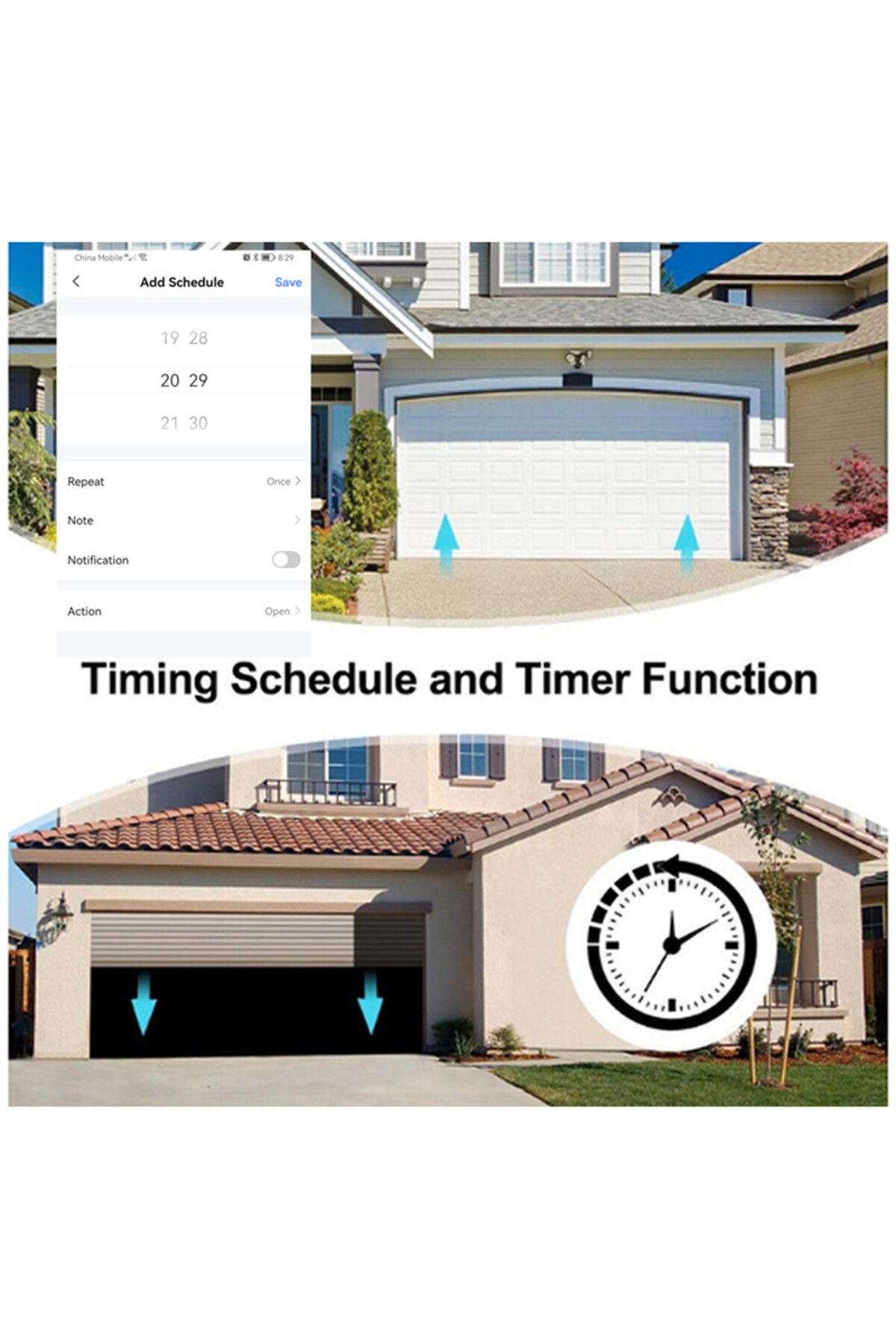 Choice-Eu Plug Type Tuya Smart Life Zigbee Garage Door Opener Controller App Remote Control Supports Alexa 5