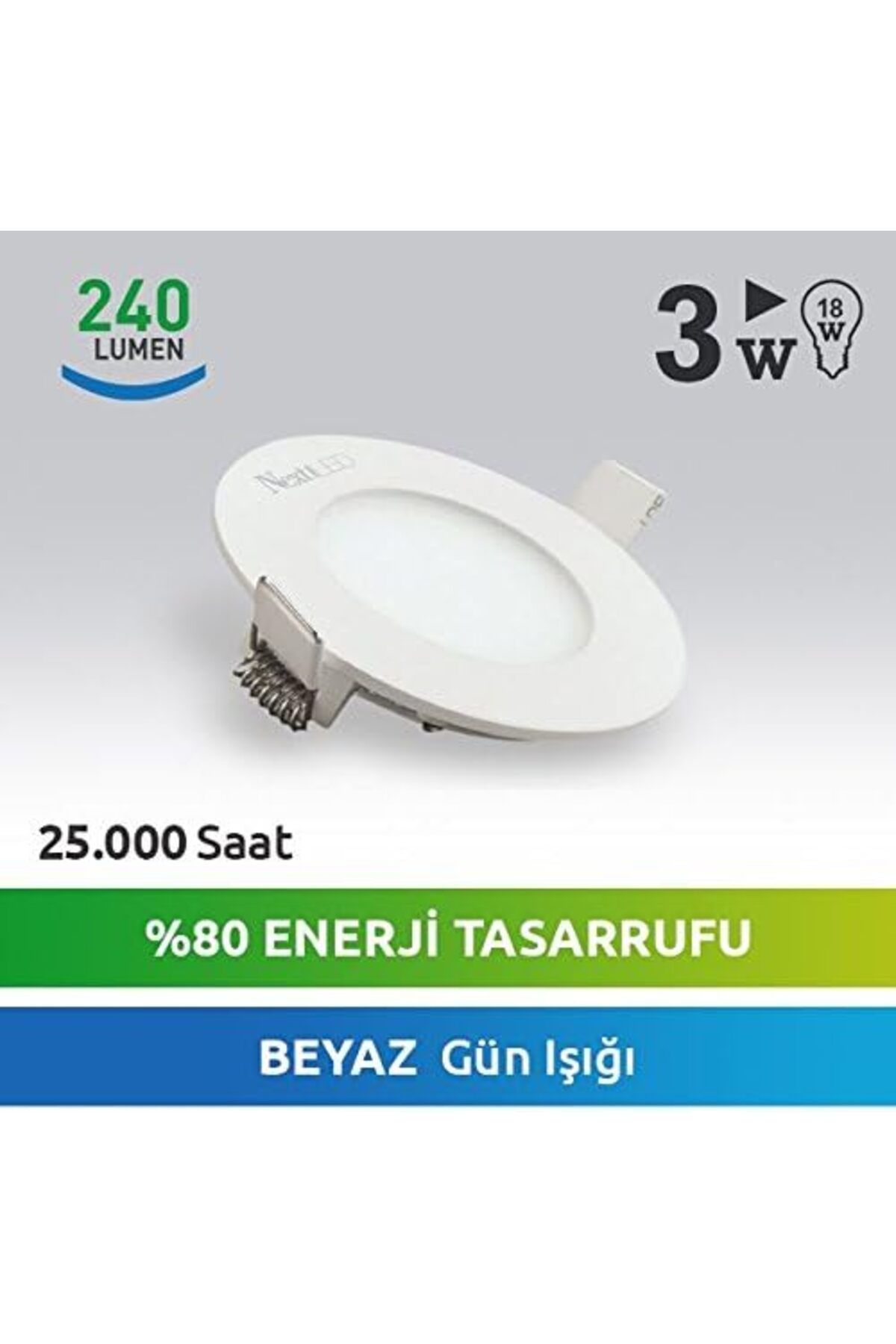 STOREMAX EMLshop Slim Ampul Beyaz Led 3W-Sly Yeni VDesing 986362