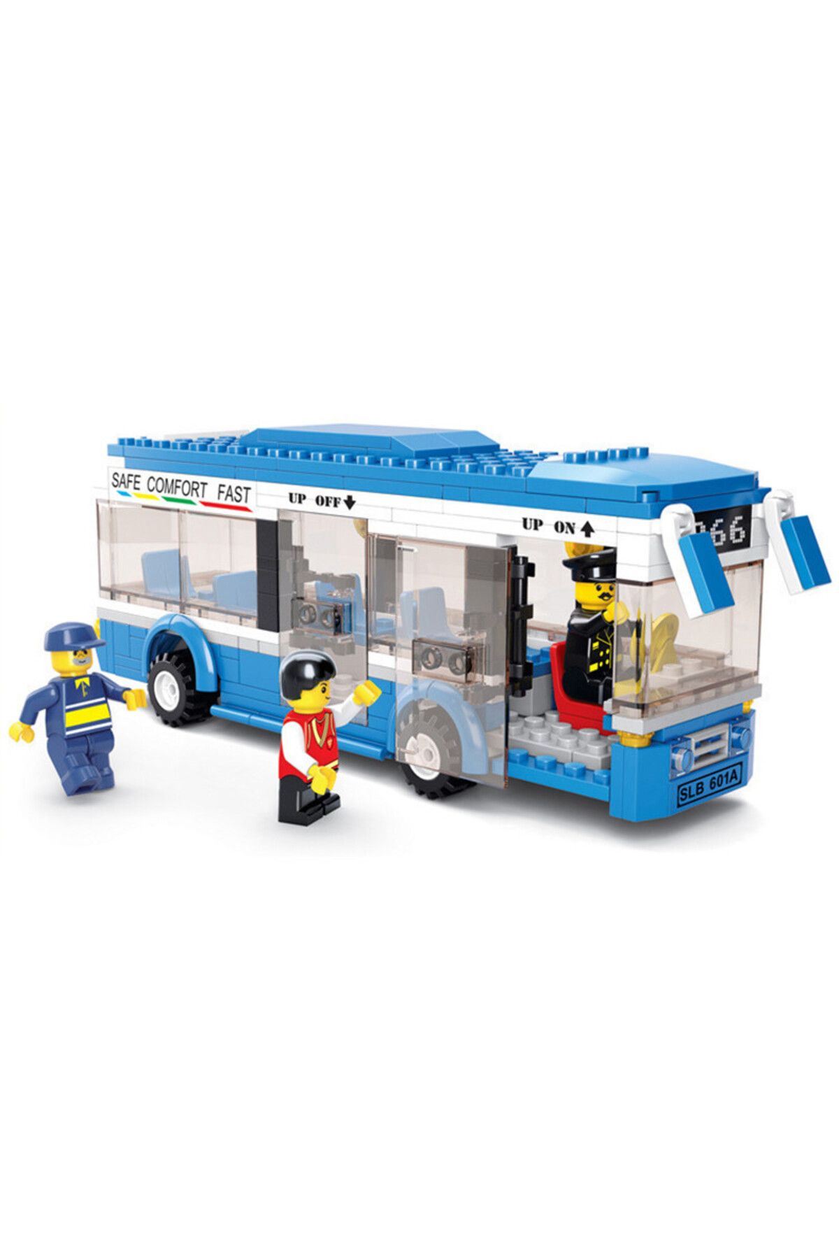 Choice-235Pcs City Single-decker Express Bus Car Model Building Blocks Set DIY Creation Bricks Brinquedo... 3