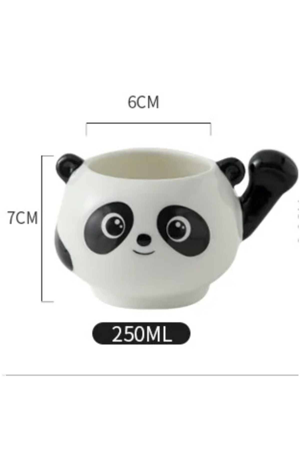 esdekor Panda Set Seramik 2'li Çay Fincan Yaratıcı Detaylı Özel An Keyifli Yüksek Kaliteli