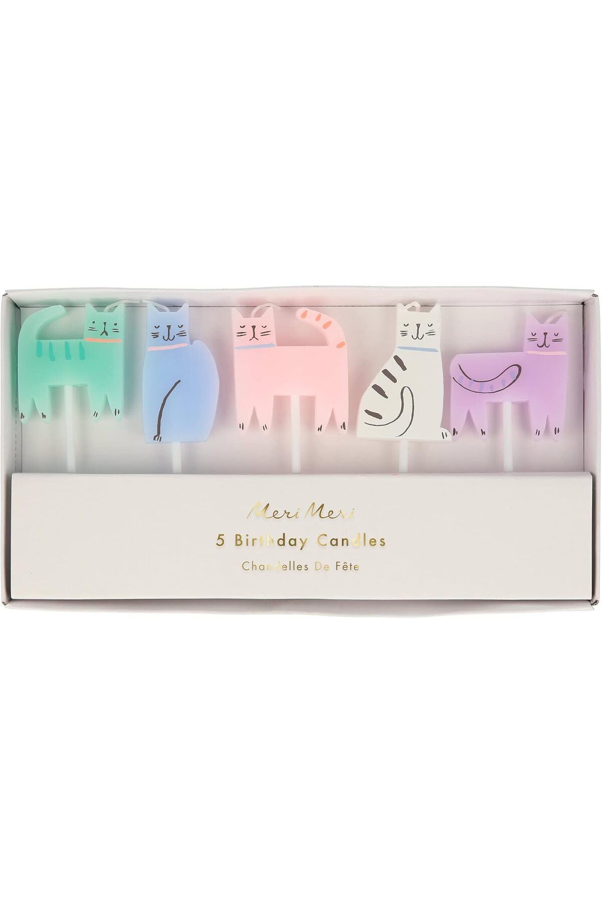 salesalbutik Meri 215803 Kedi Mumlar, Çok Renkli