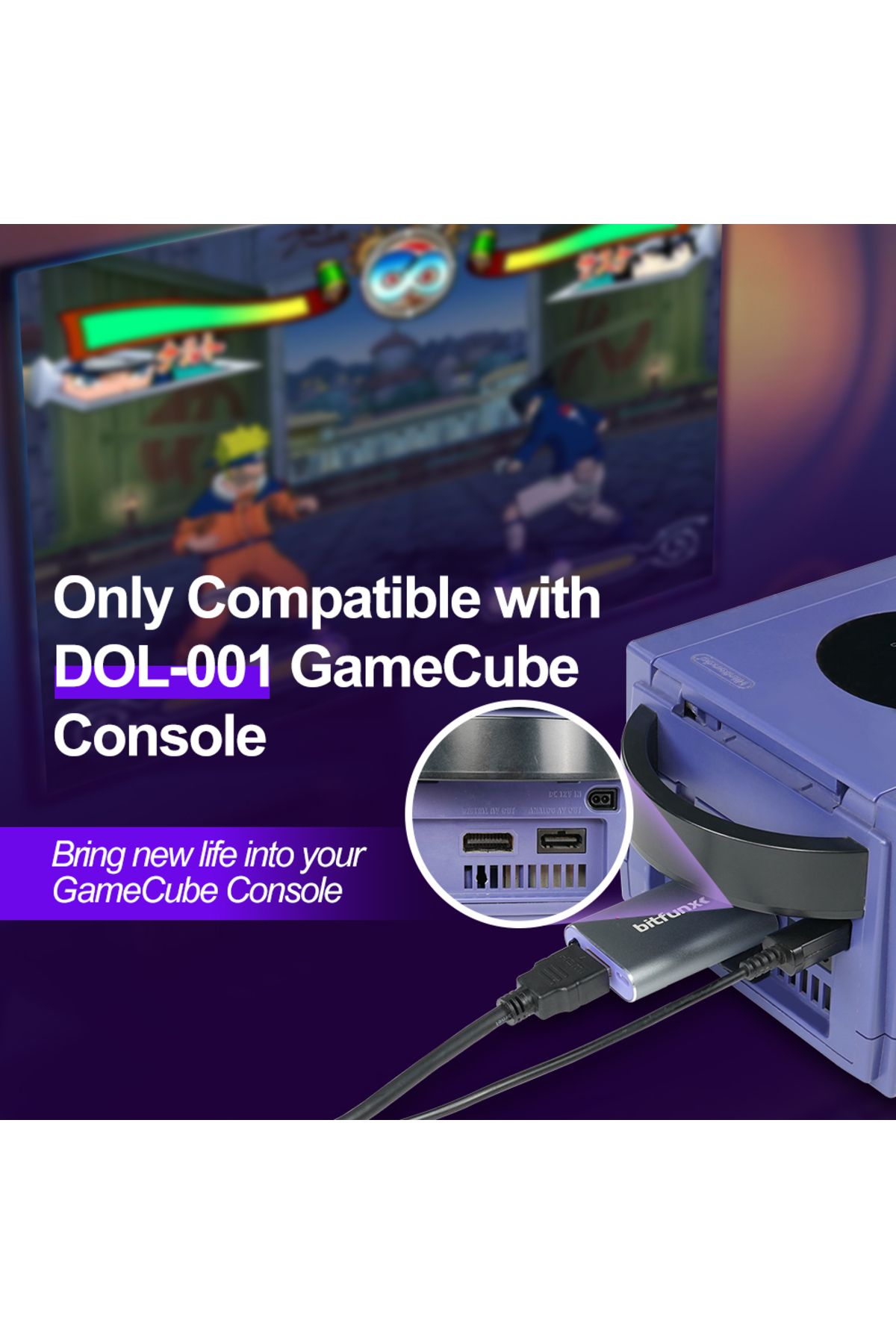Choice-Bitfunx GC Video HDMI Adapter Digital AV to HDMI GC2HDMI for Nintendo Gamecube NGC DOL-001 Game C... 3