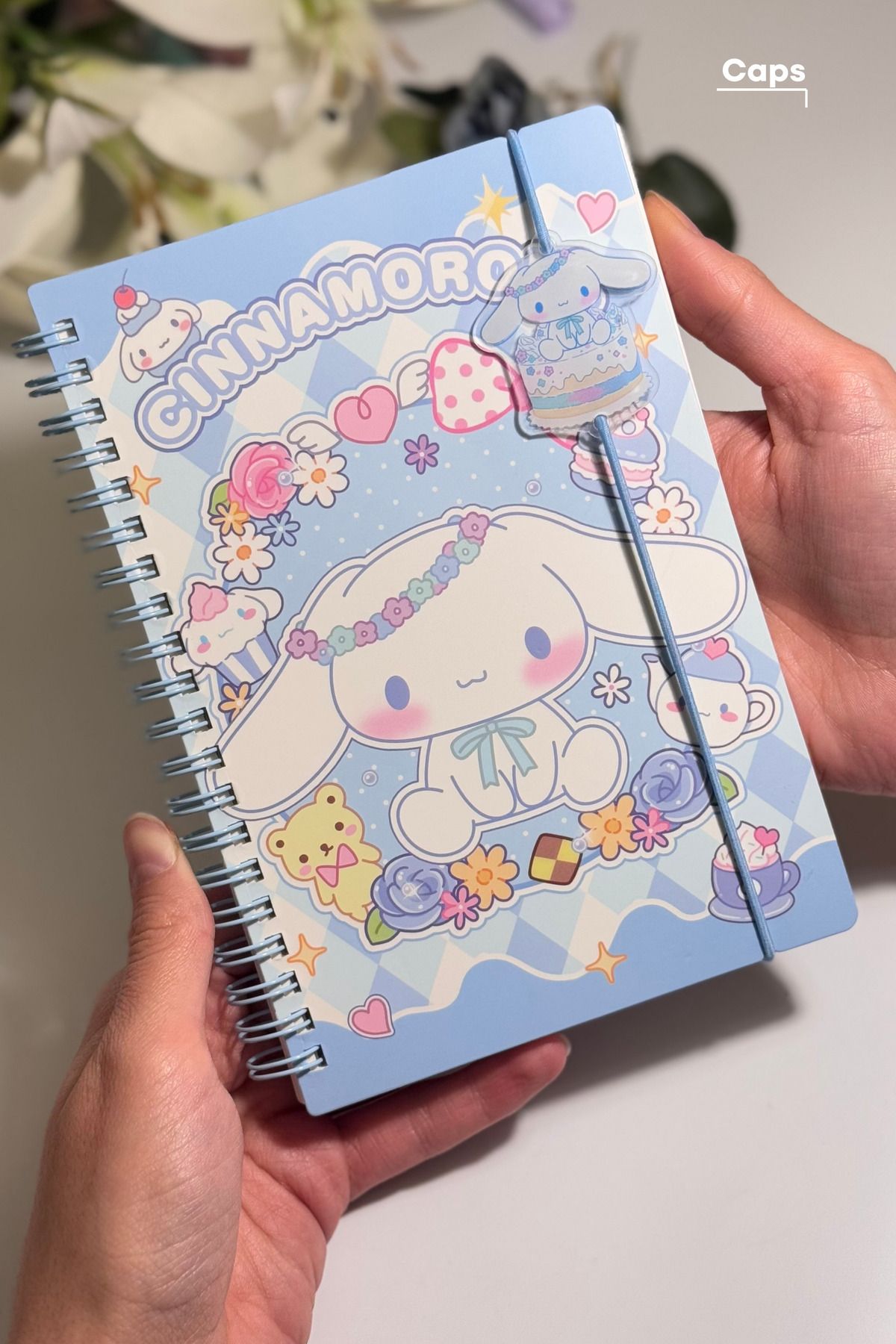 caps Cinnamoroll - Sanrio Çizgili Defter - Sanrio Tasarımları - 140 Sayfa