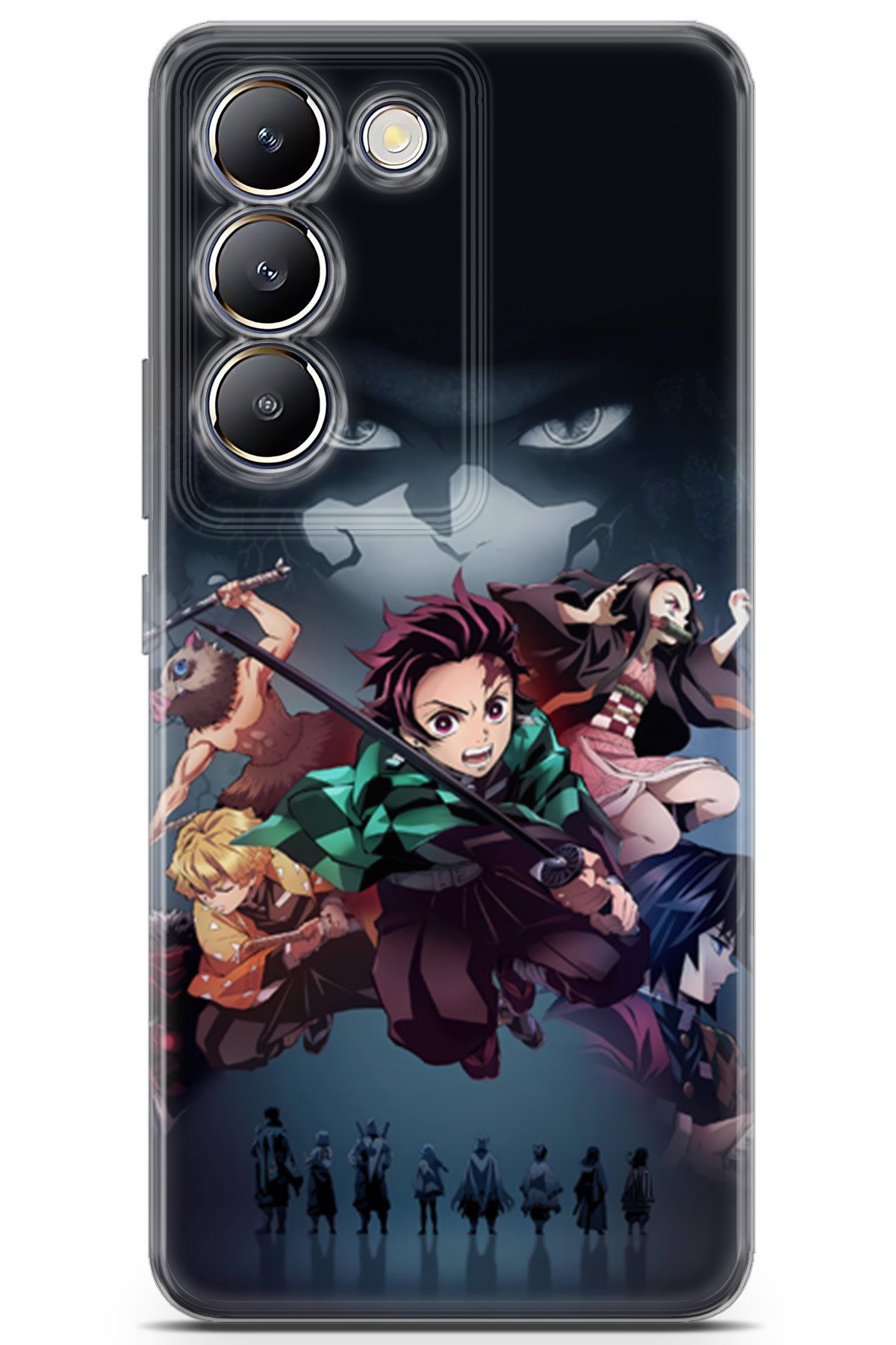 Uvilda Vivo V30 Lite uyumlu Anime 6 Telefon Kılıfı Demon Slayer II