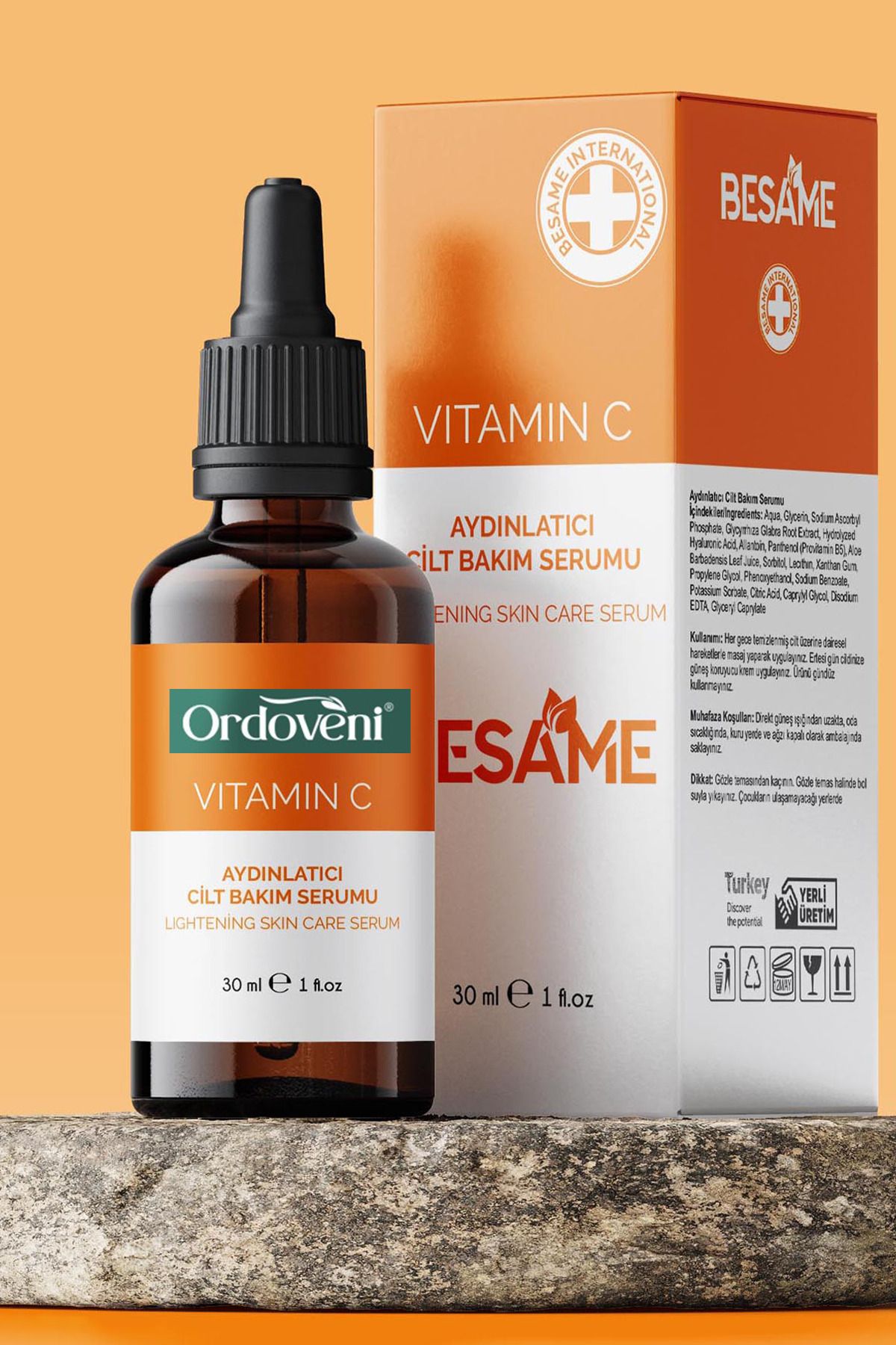 OrdoVeni Vitamin C Nemlendirici Cilt Bakım Serumu 30ML – Aydınlatıcı ve Canlandırıcı