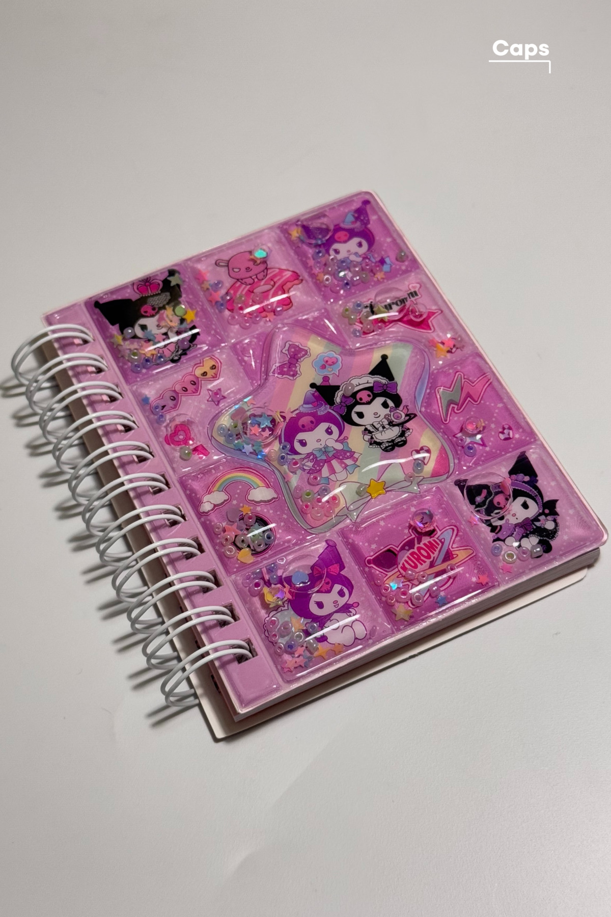 caps Tokalı Kuromi & My Melody Mini Çizgili Sulu Defter Ikili Set
