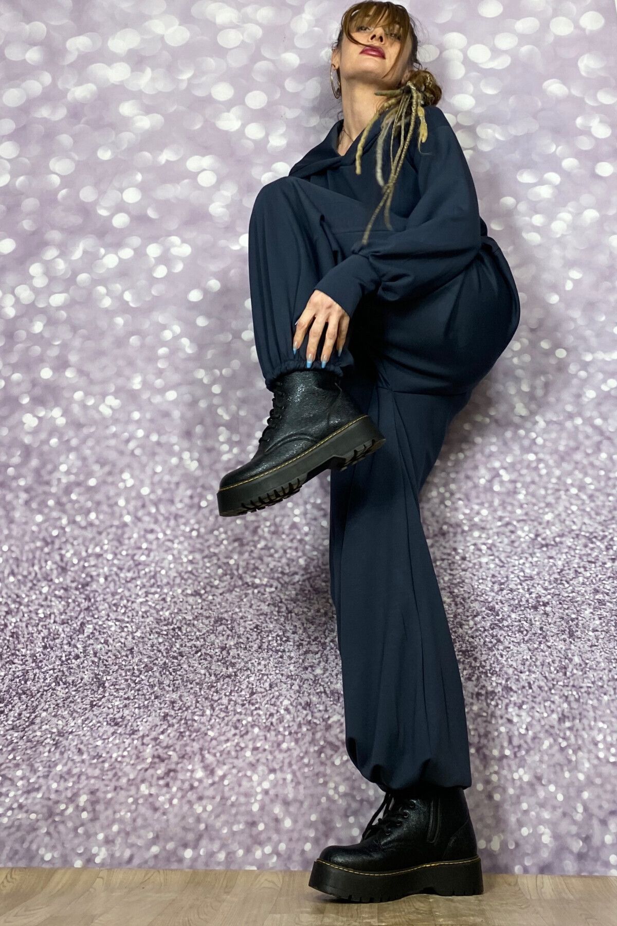 Quincey-Modal Fabric Pant with Smoked Elastic Trousers with Pocket 2