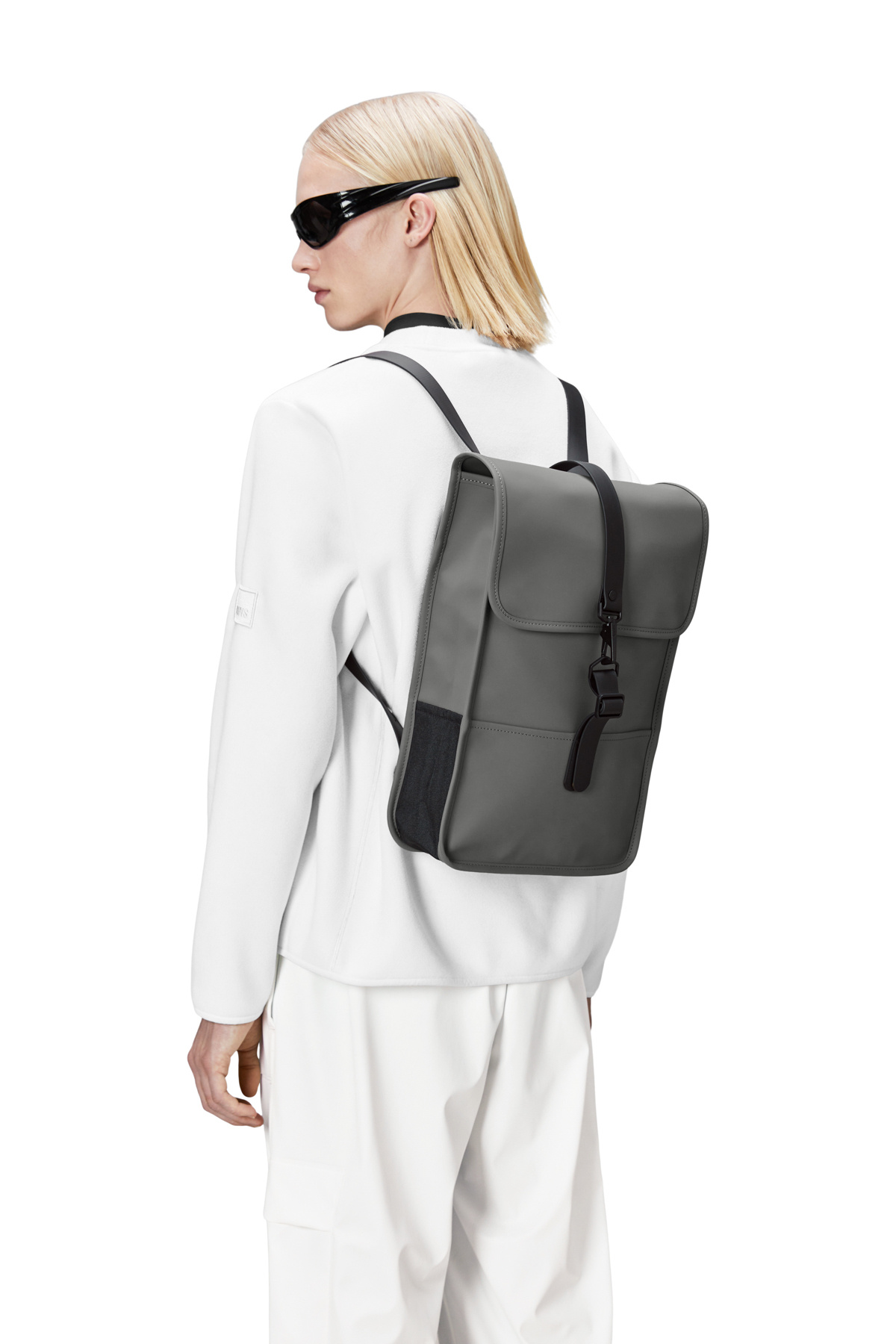 کوله پشتی زنانه خاکستری Rains | 13020 اورجینال - تصویر 3