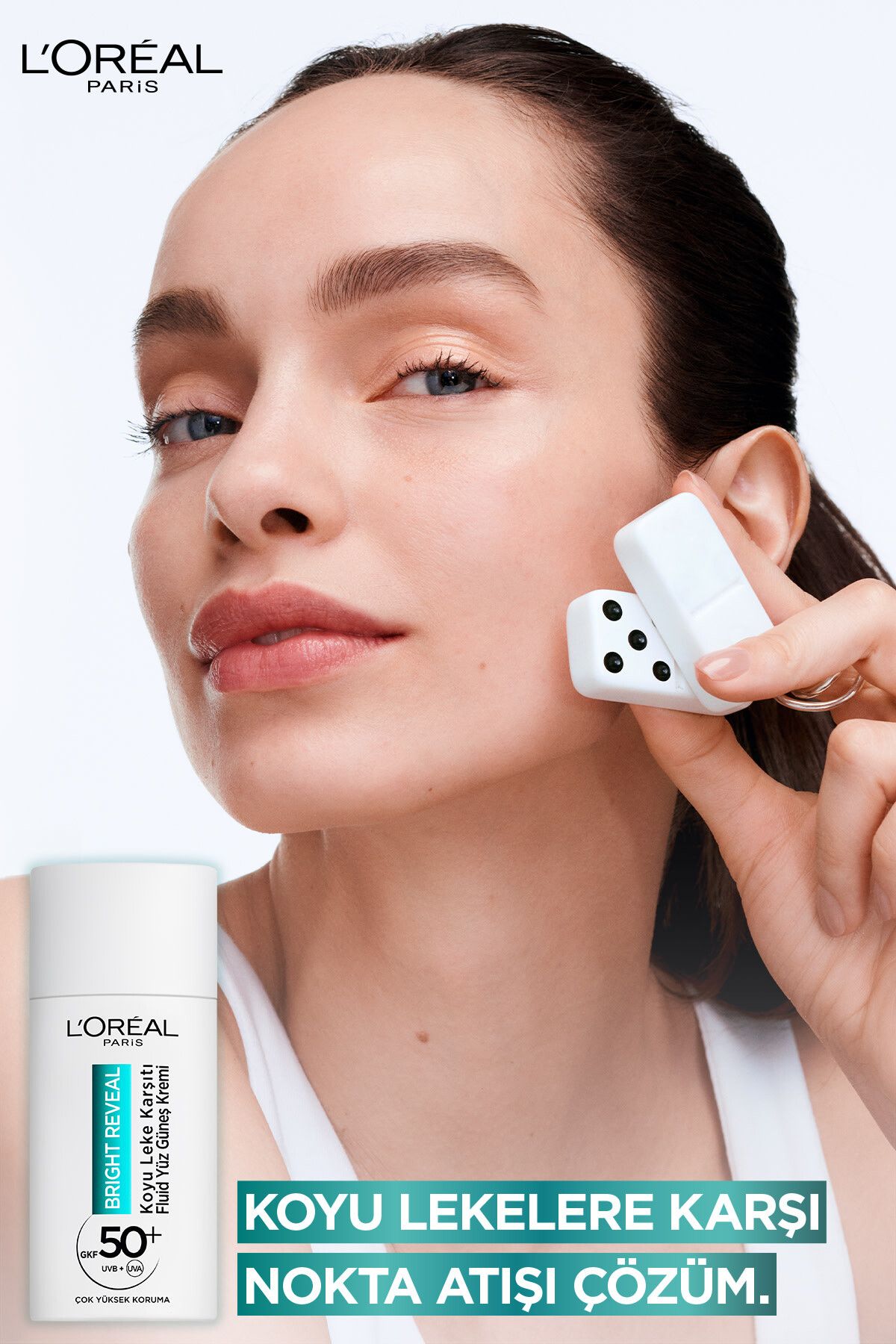 کرم ضد آفتاب روزانه صورت L'oréal Paris Bright Reveal SPF 50 ضد لکه های پوستی روزانه 50 میلی لیتر L'Oreal Paris