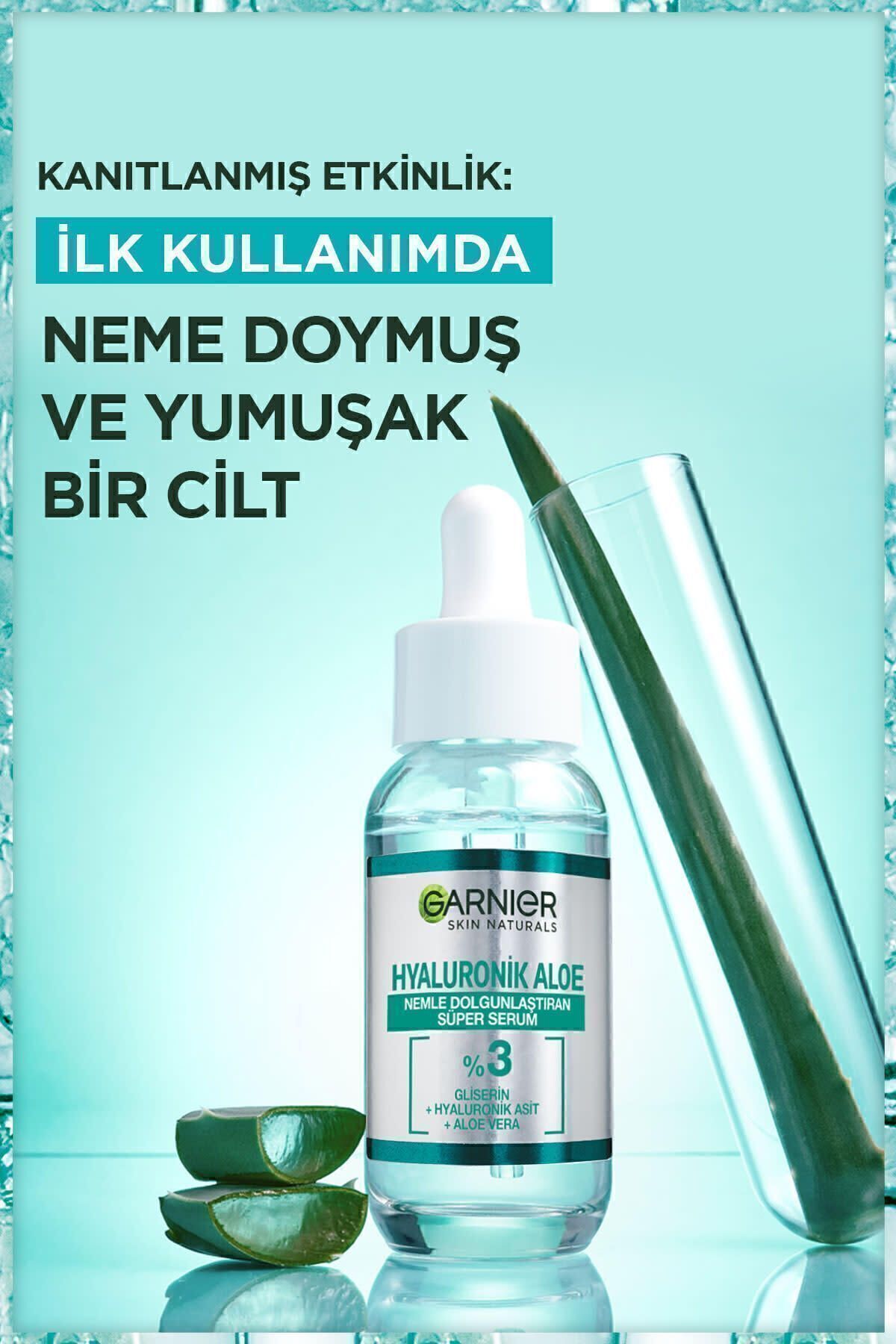 سوپر سرم هیالورونیک مرطوب کننده و حجیم کننده آلوئه 30 میلی لیتر Garnier