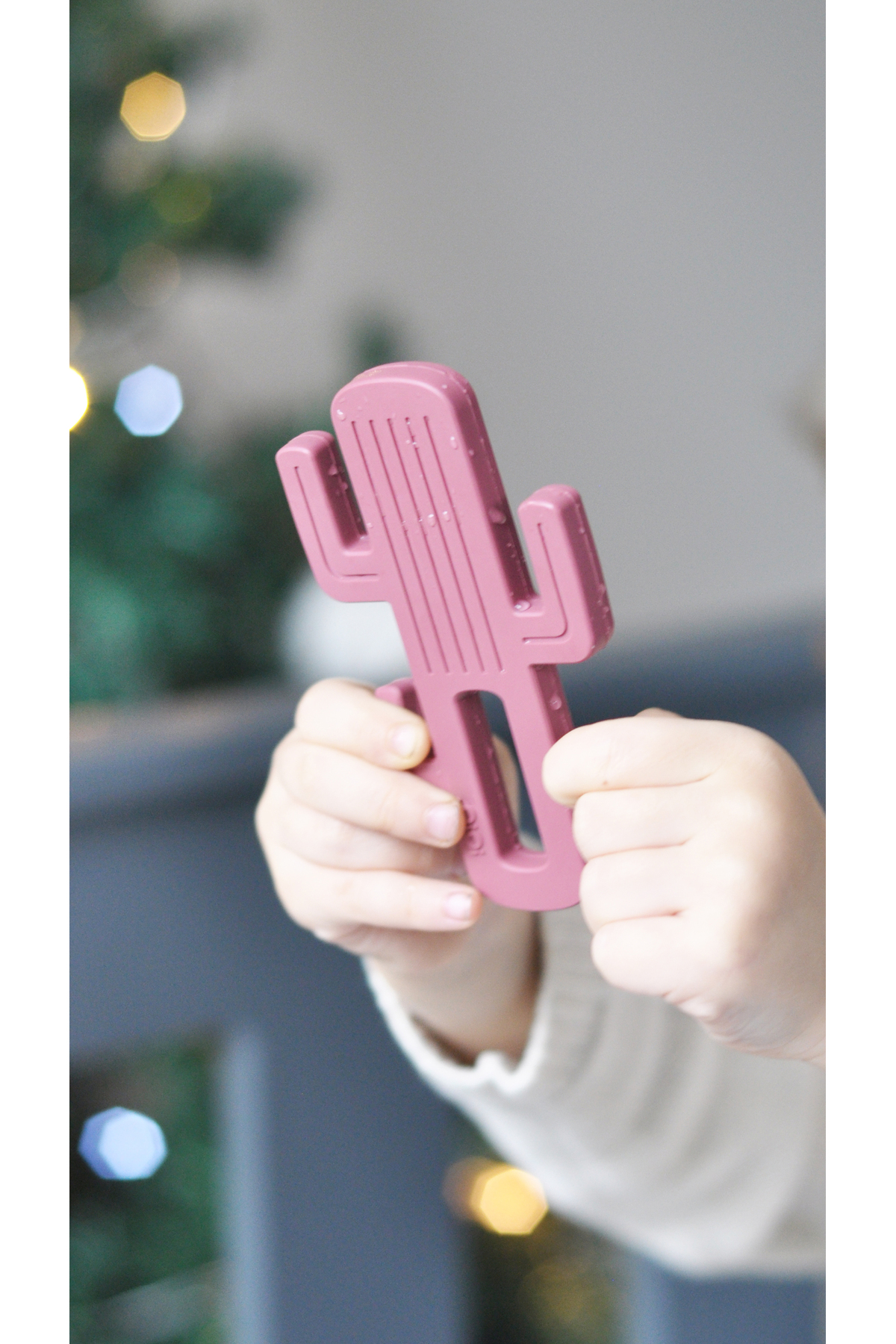 OiOi Silikon Diş Kaşıyıcı Kaktüs - Velvet Rose fotoğrafı 3 (önizleme)