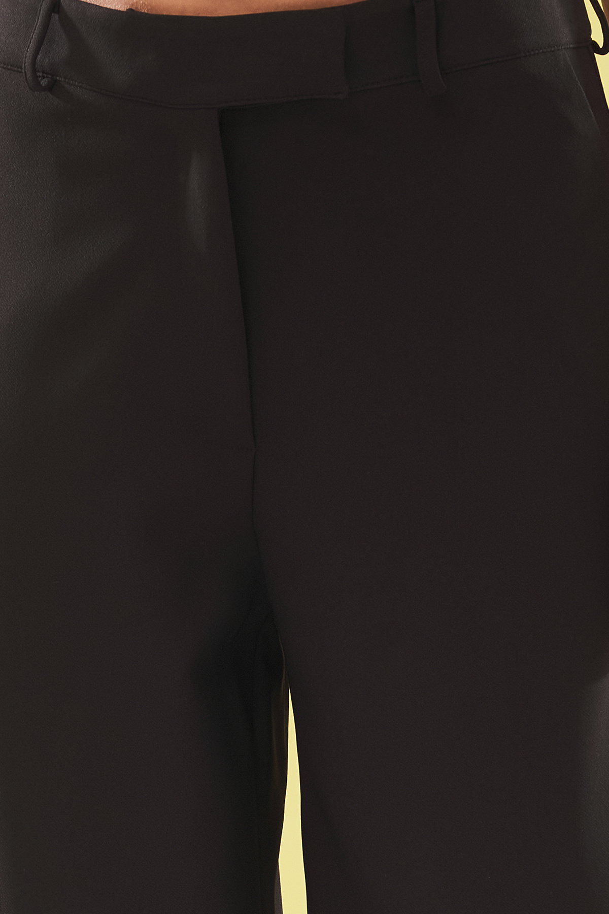 Trendyolmilla  Siyah Düşük Bel Wide Leg/Geniş Paça Dokuma Pantolon TWOSS25PL00025 - Görsel 6