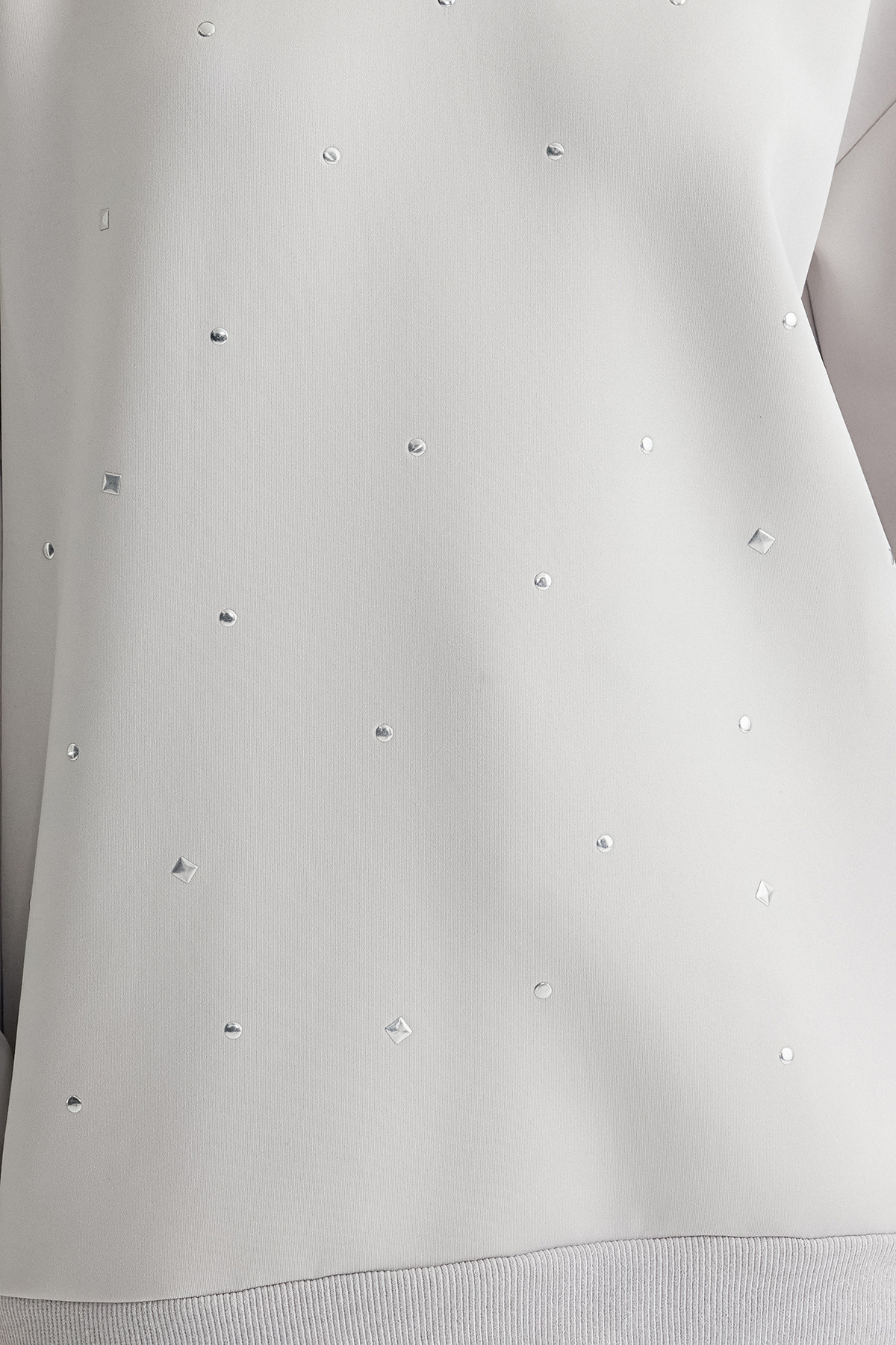 Trendyol Modest-Šedá Stone Oversize Potápěčská/Scuba Pletená tunika TCTSS25UK00002 3