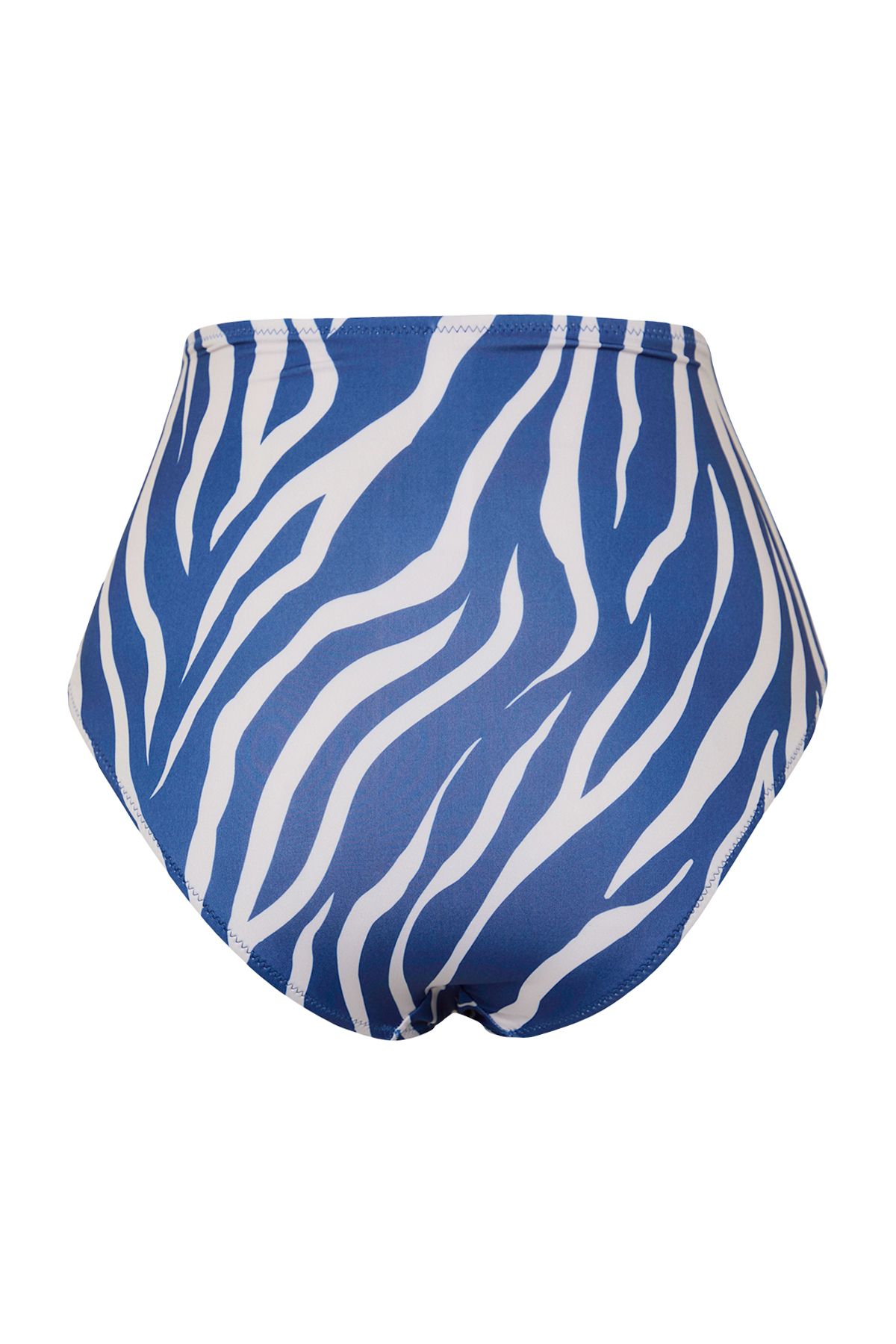 Trendyol Collection-Zebra Pattern Recovery High Waist Hipster Core Bikini Bottom Tbess20Ba0018 7