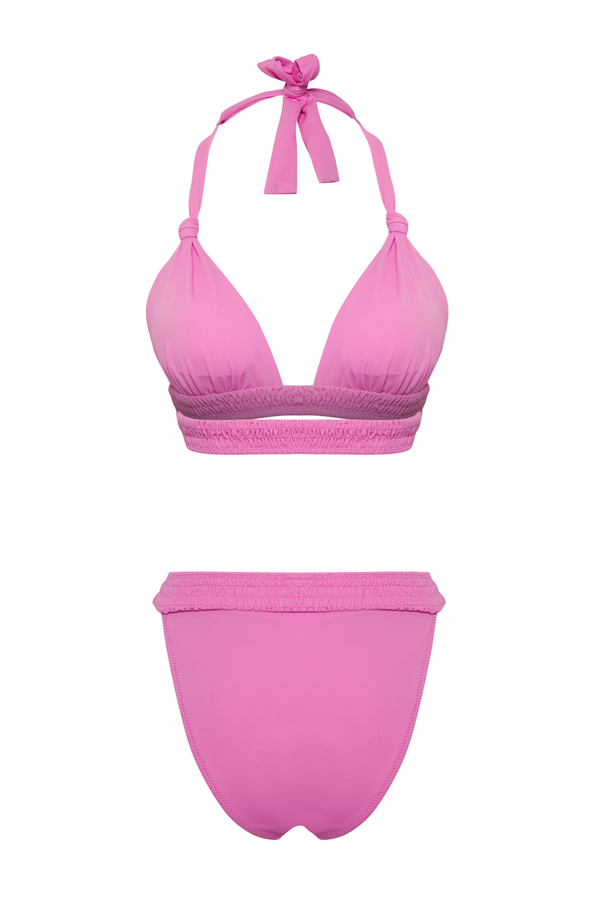 Trendyol Collection-Pink*001 Bikini-Set mit gerader, dreieckiger, normaler Taille 7
