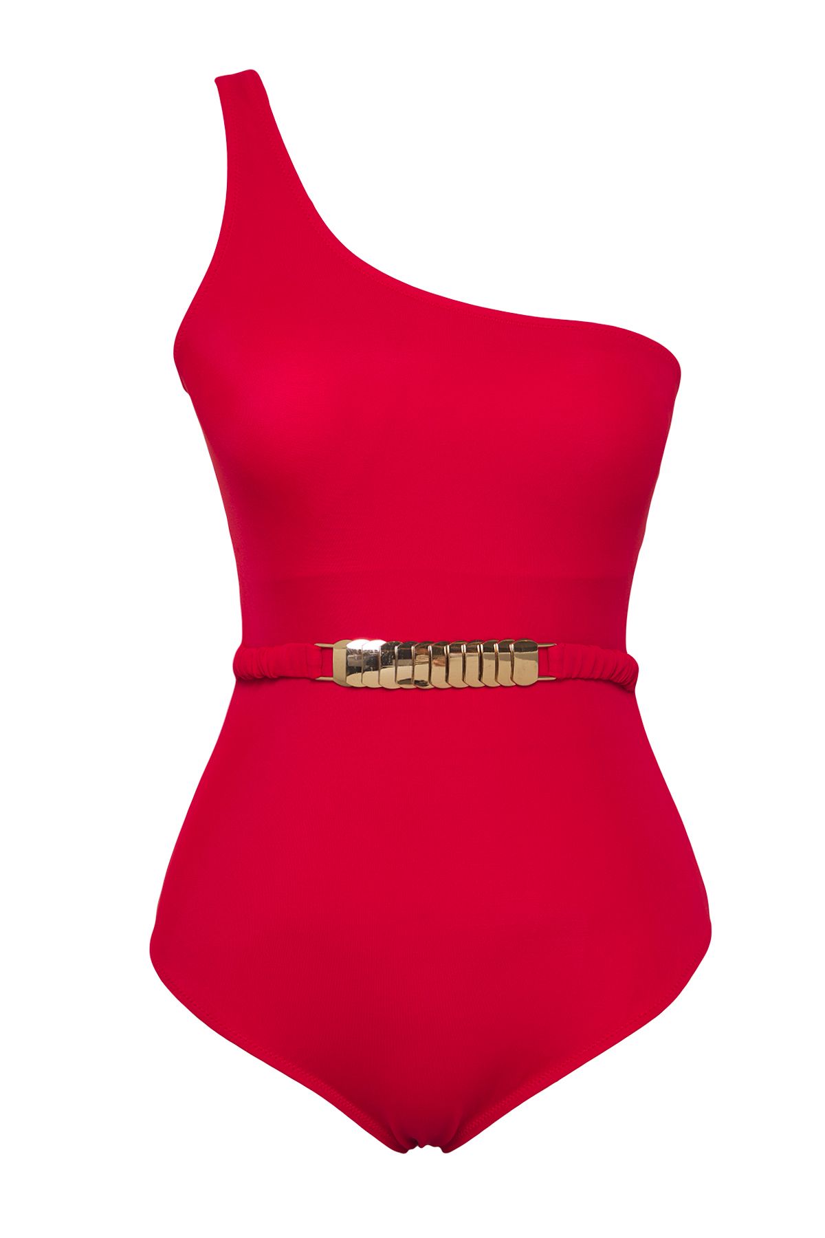 Trendyol Collection-Red*St Plain Bralette Strap Swimsuit 5