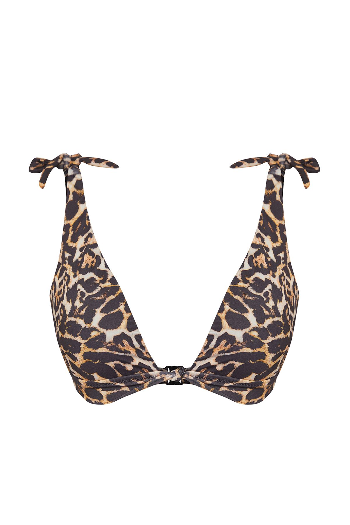 Trendyol Collection-Bralet-Knoten-Bikinioberteil mit Leopardenmuster TBESS24BU00155 5